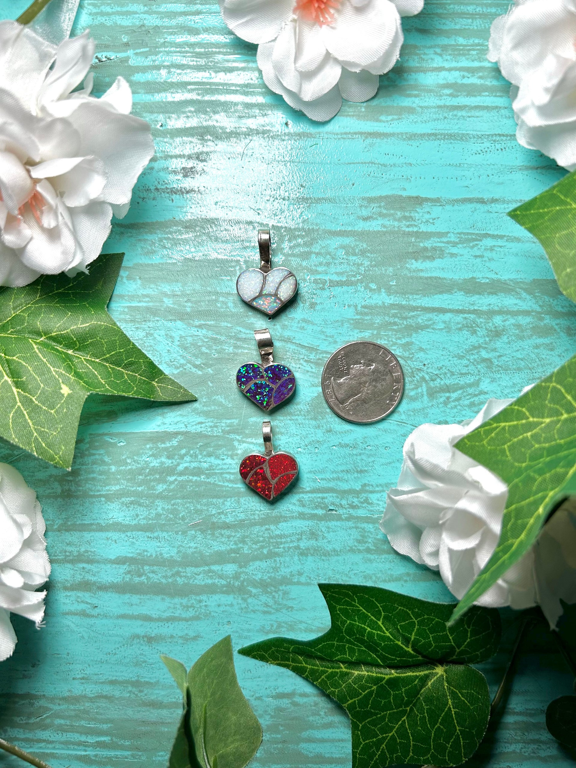 Zuni Made Opal & Sterling Silver Pendant