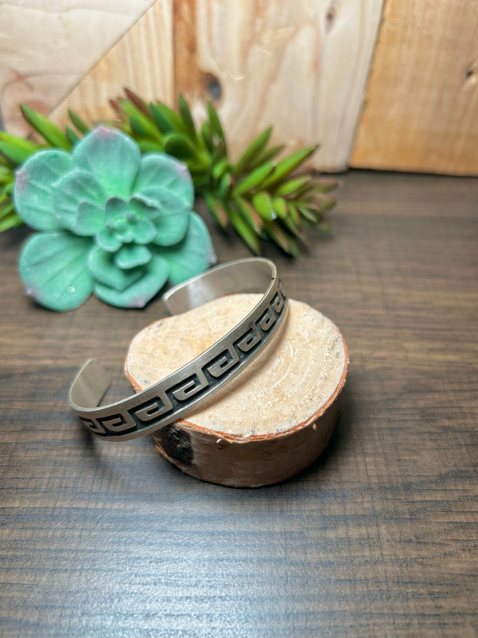 Navajo Made Sterling Silver Cuff Bracelet