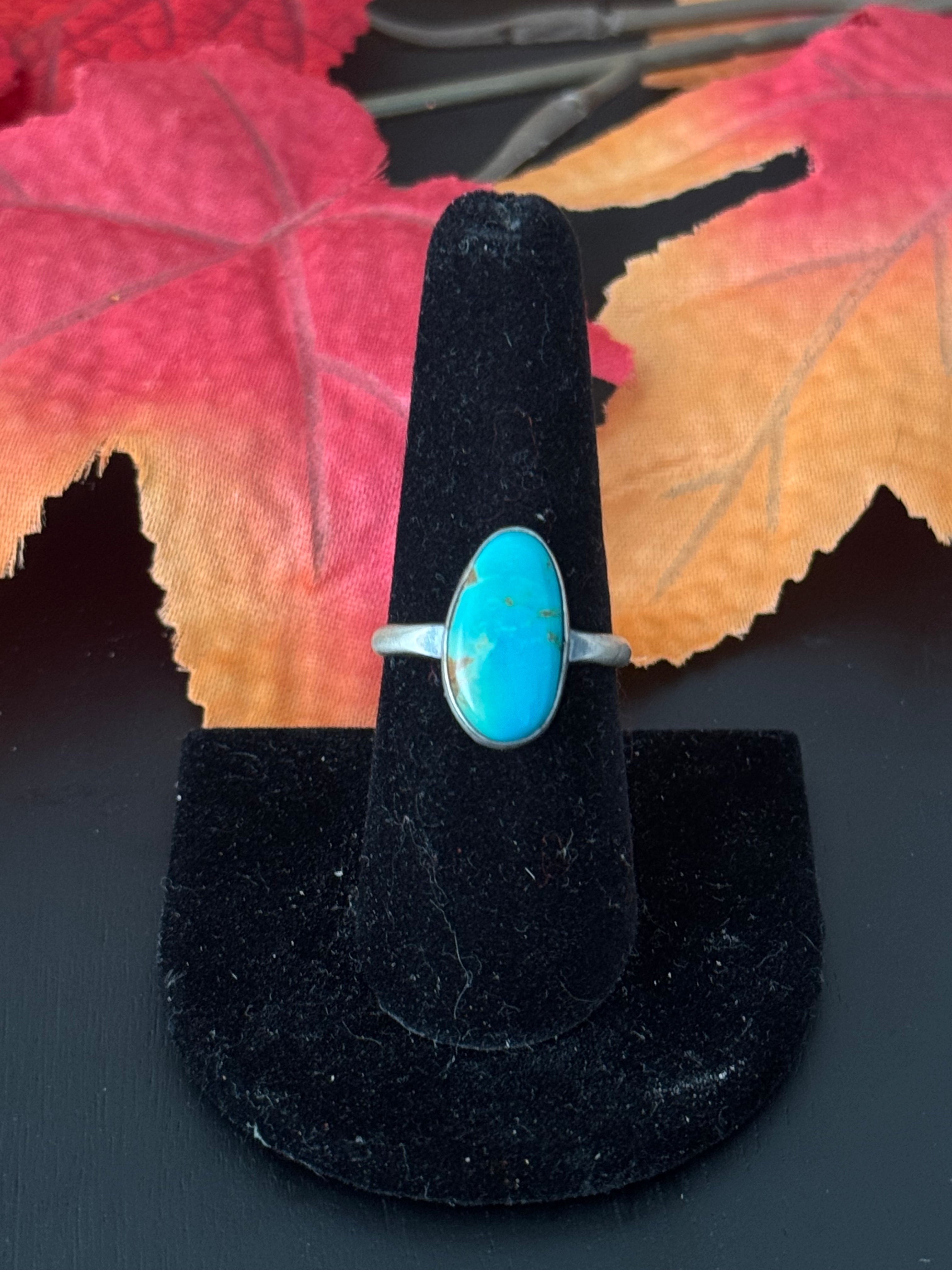 Navajo Made Royston Turquoise & Sterling Silver Ring