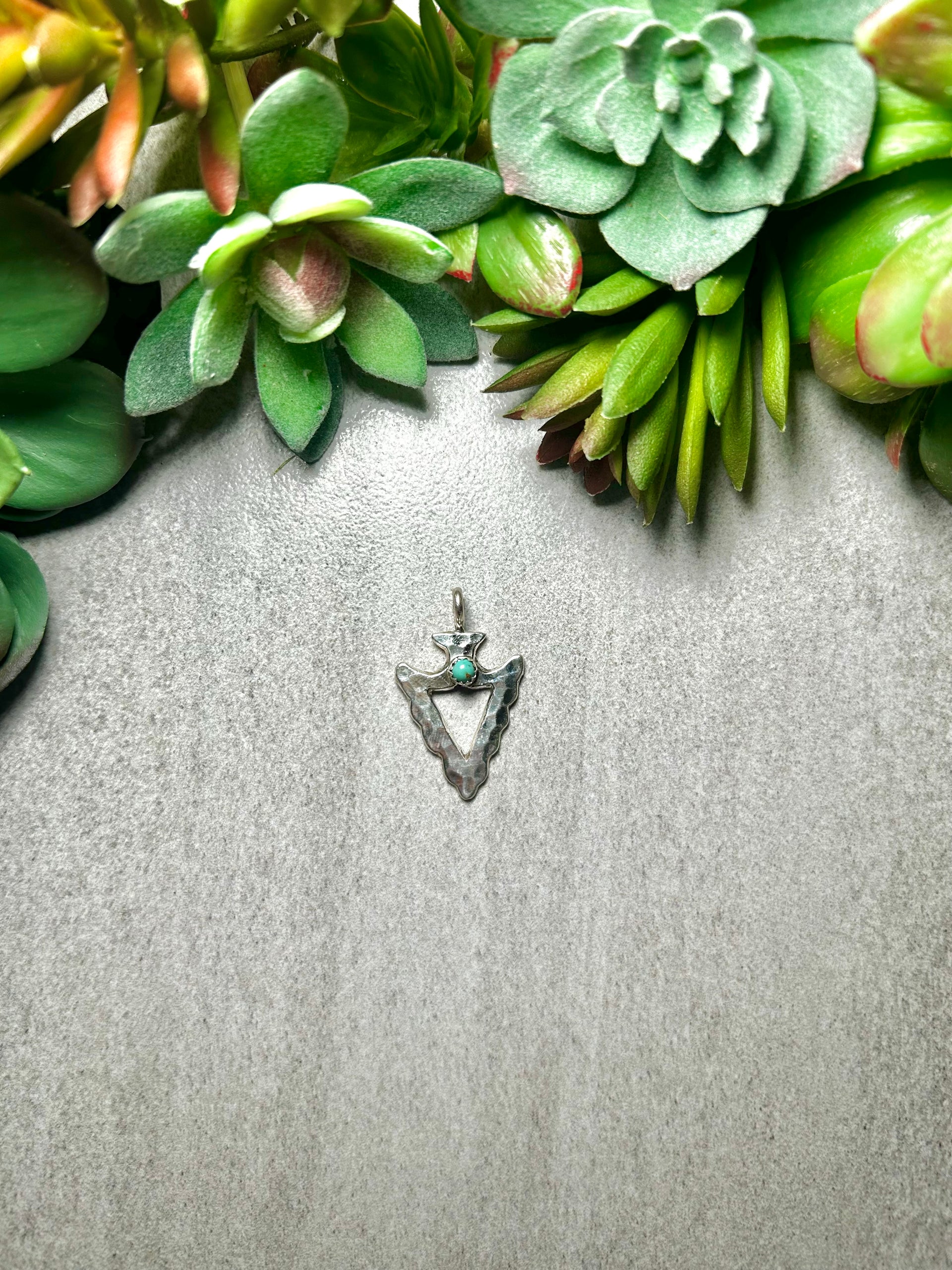 Navajo Made Kingman Turquoise & Sterling Silver Pendant