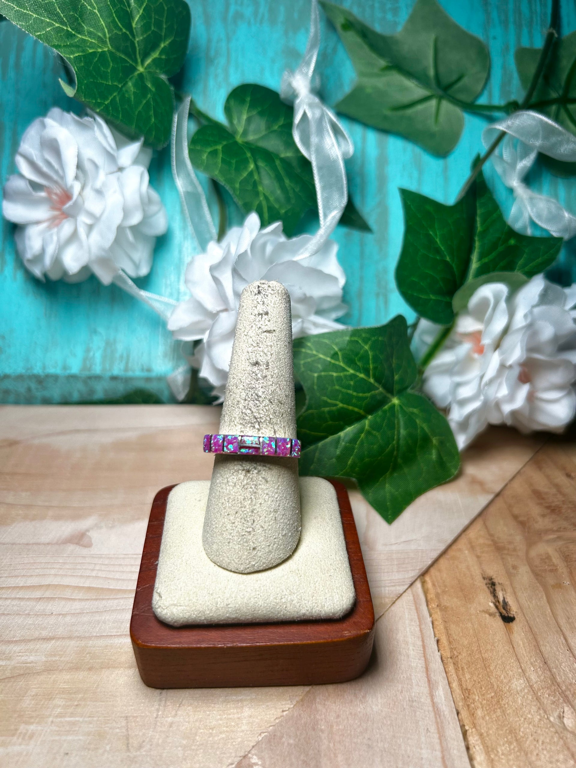 Navajo Made Opal & Sterling Silver Ring