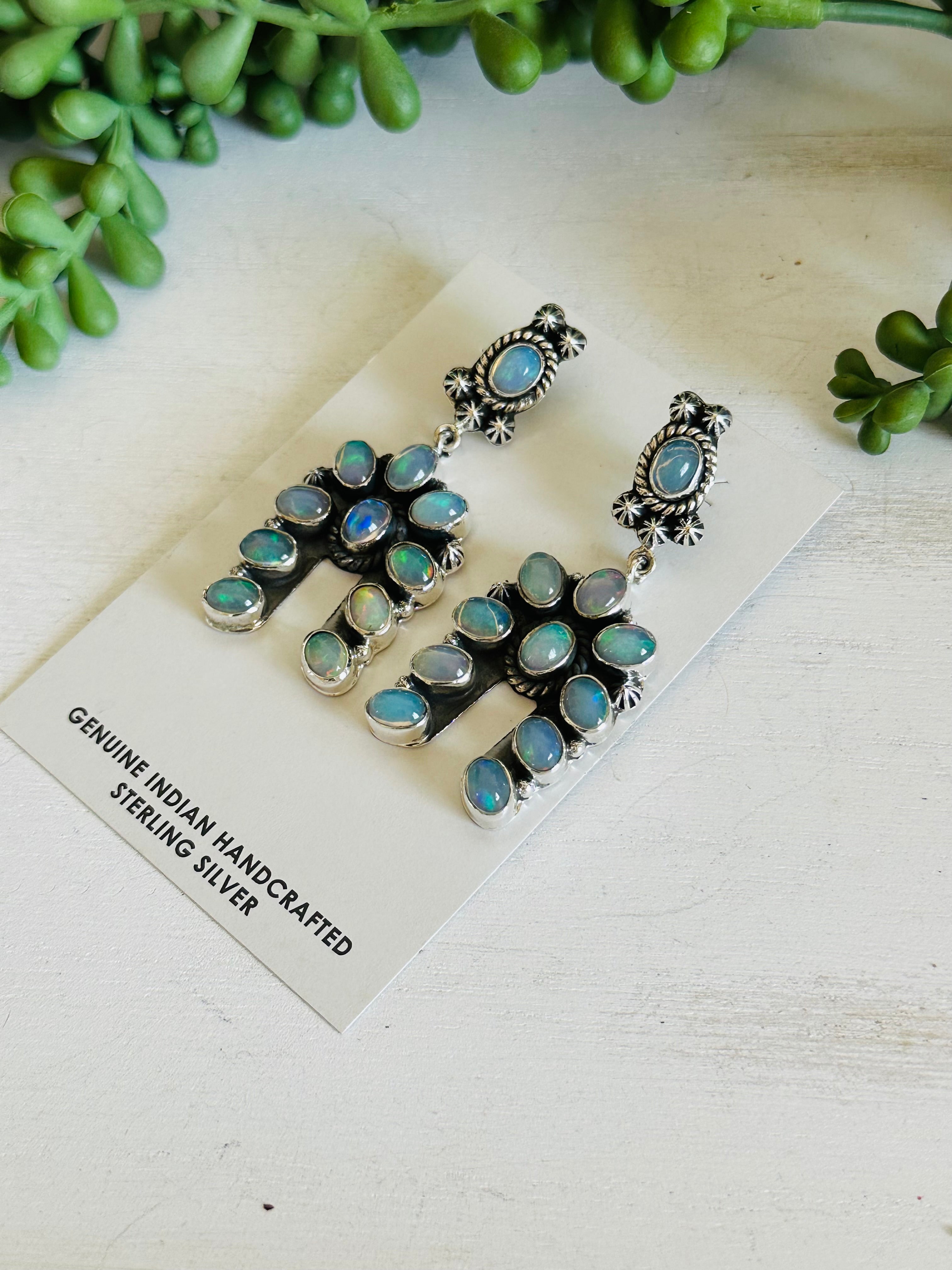 TTD “The Storm” Opal & Sterling Silver Earrings