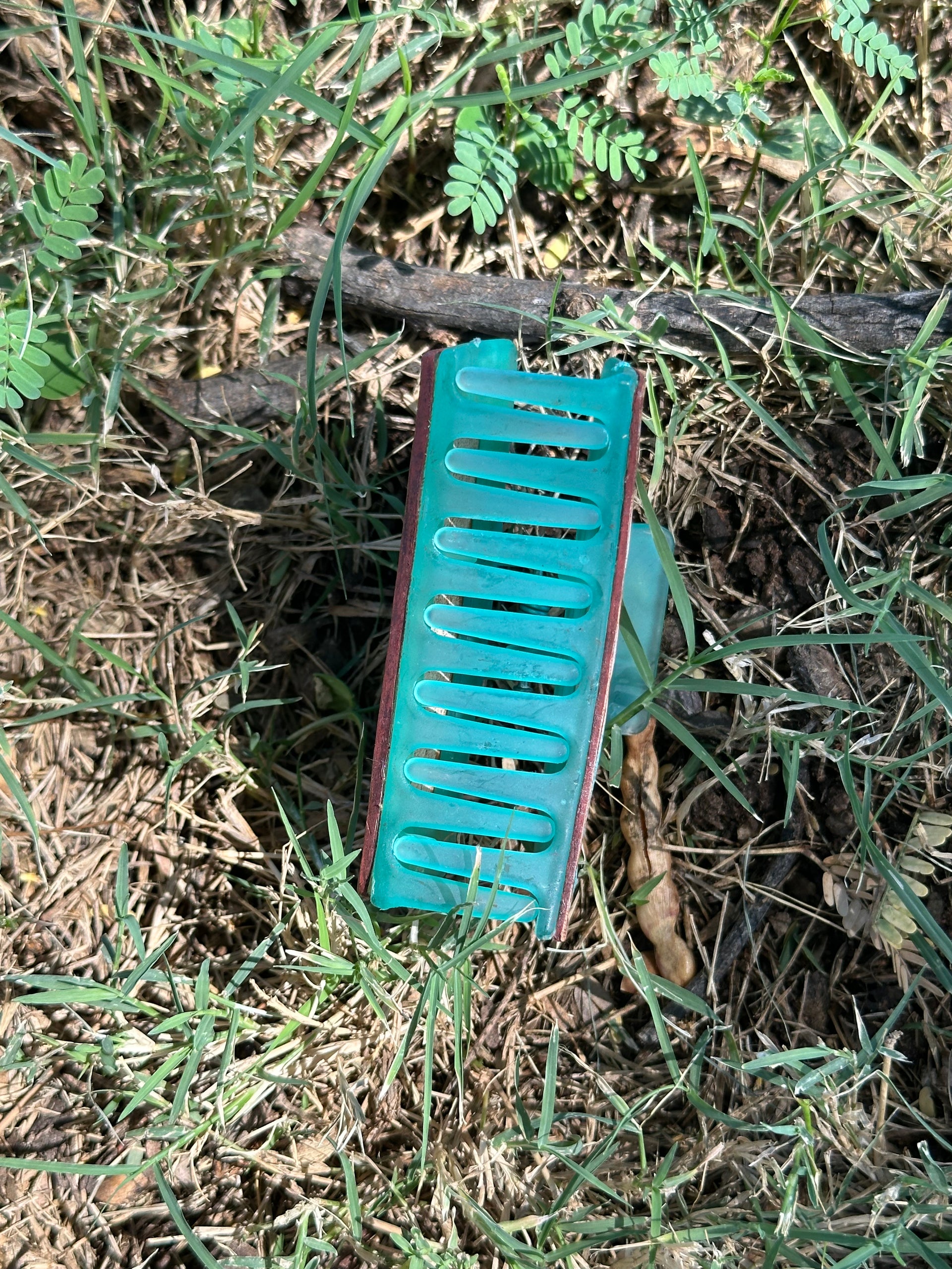 Genuine Tooled Leather Hair Clip