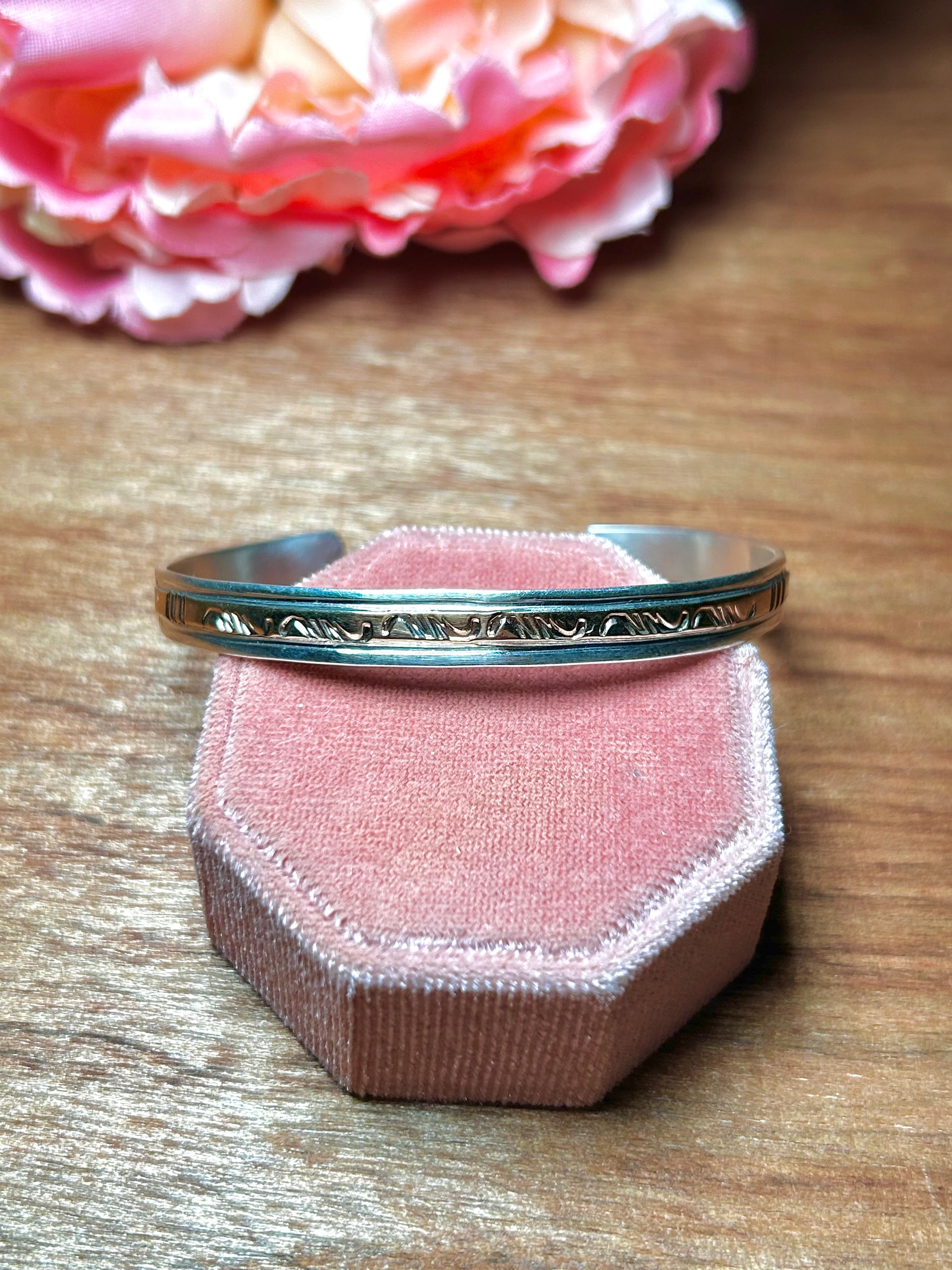 Navajo Made 14K Gold Fill & Sterling Silver Cuff Bracelet