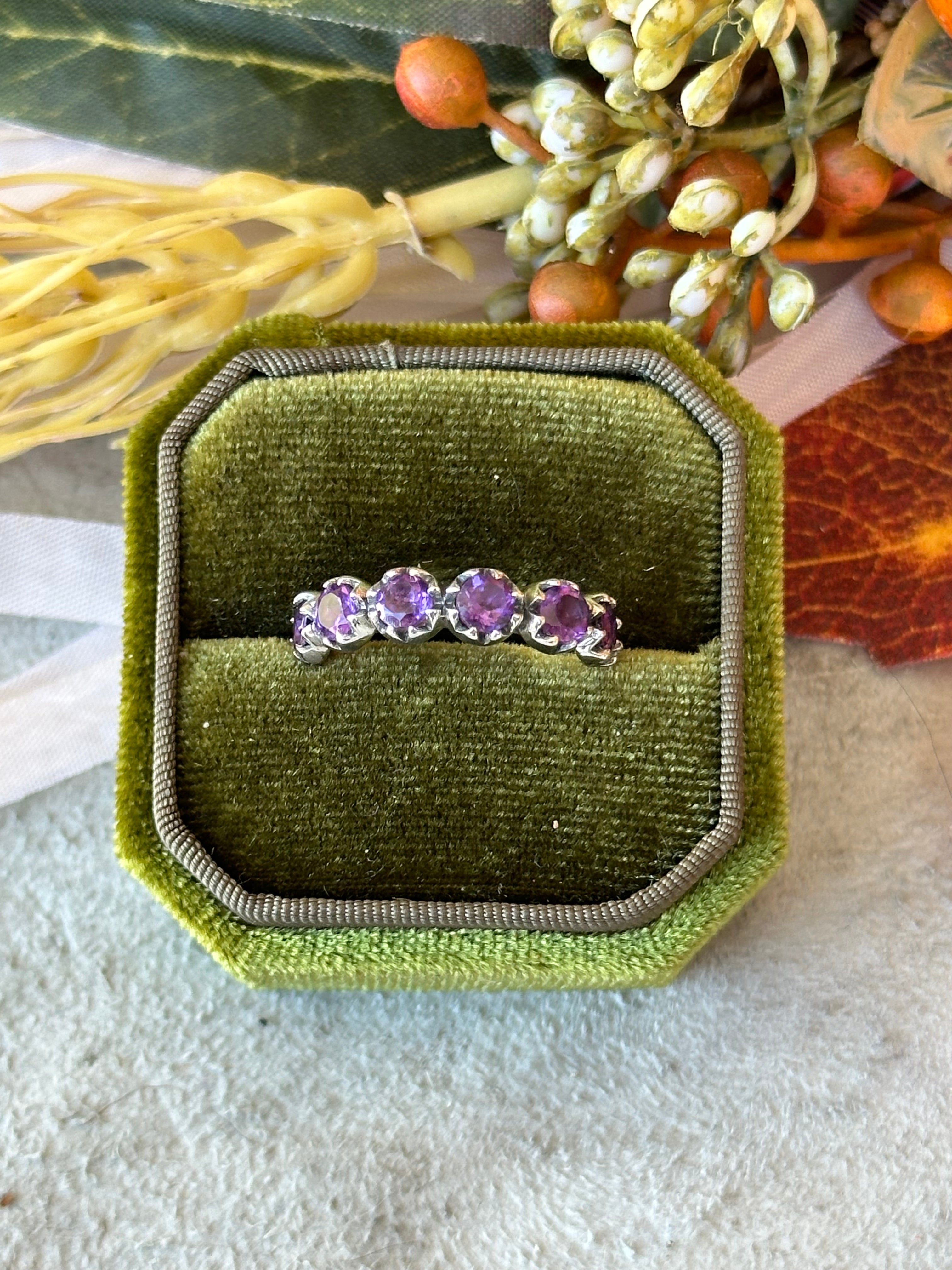 Southwest Handmade Amythyst & Sterling Silver Ring