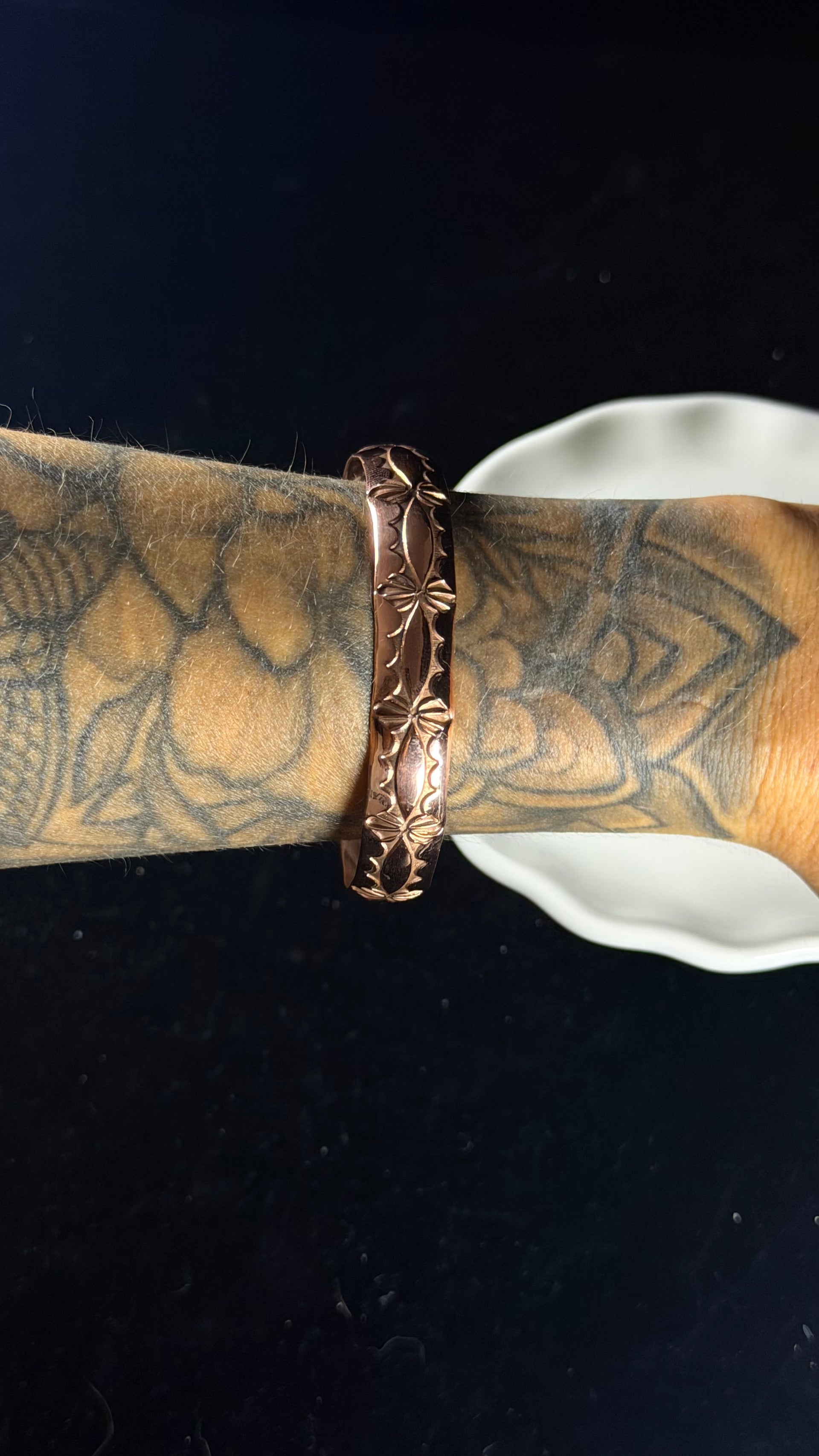 Navajo Made Copper Cuff Bracelet