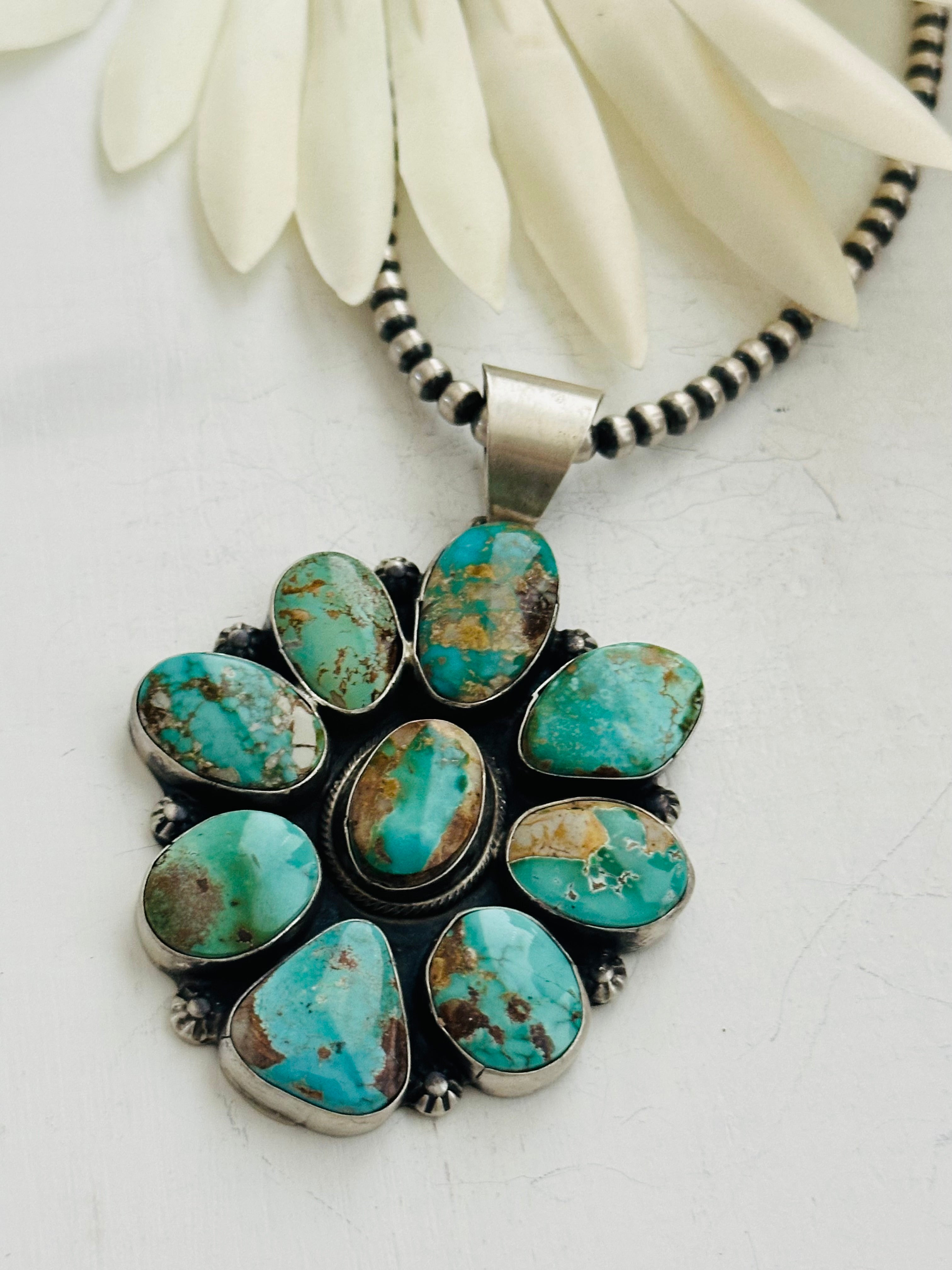 Bobby Johnson Royston Turquoise & Sterling Silver Pendant