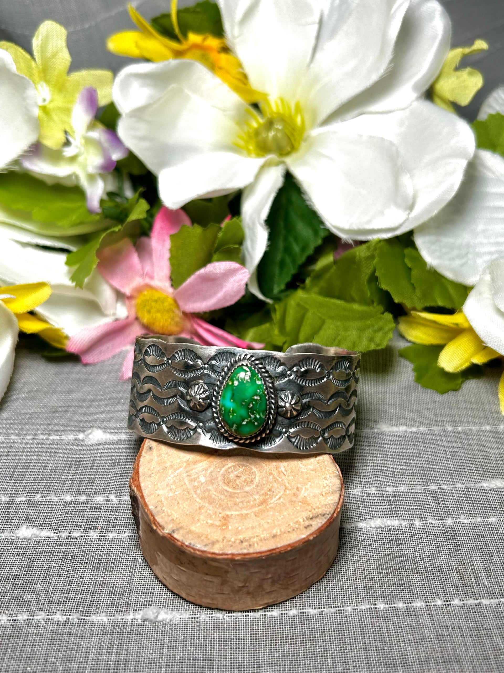 Kevin Billah Sonoran Gold Turquoise & Sterling Silver Cuff Bracelet