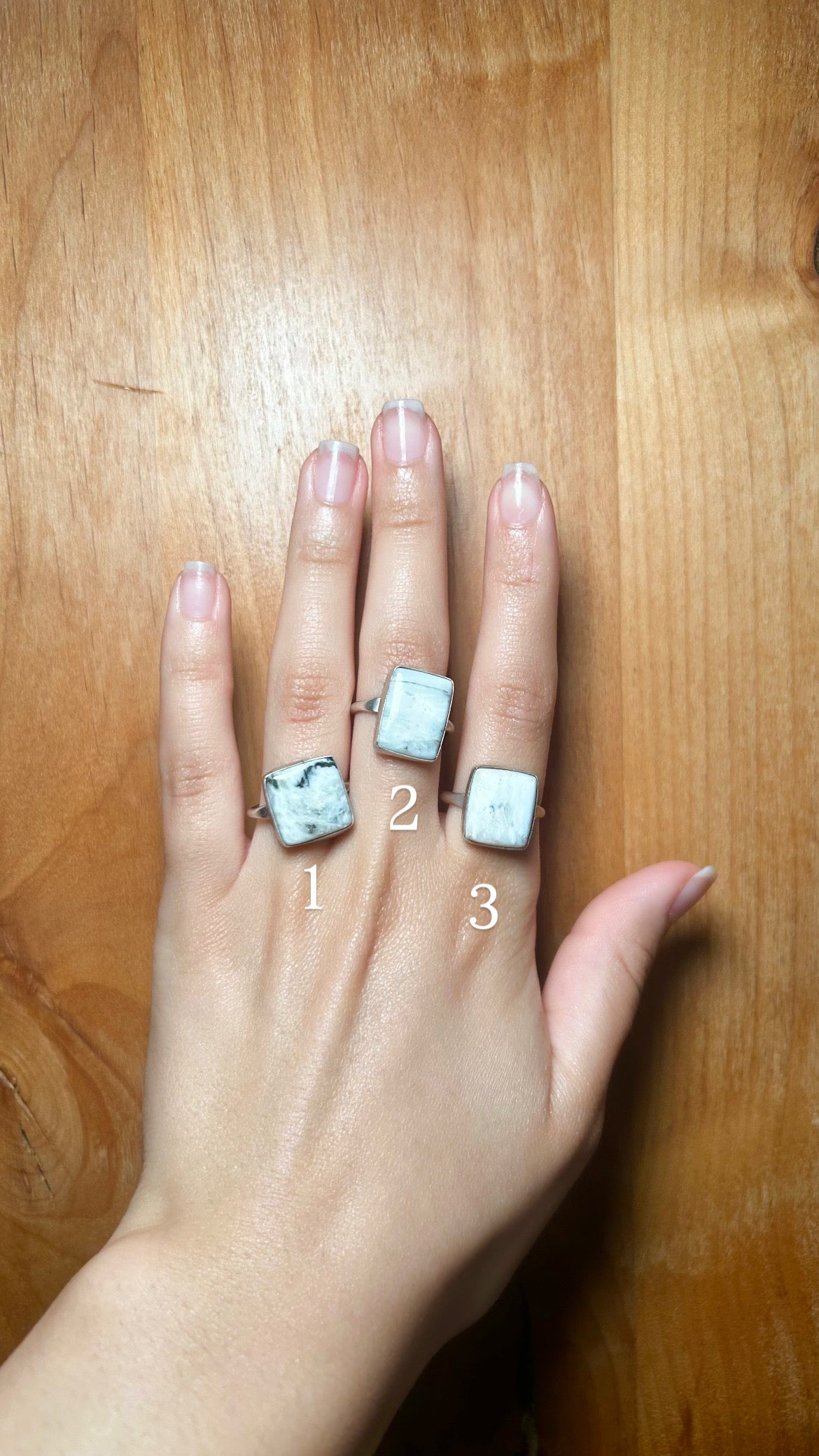 Navajo Made White Buffalo & Sterling Silver Ring