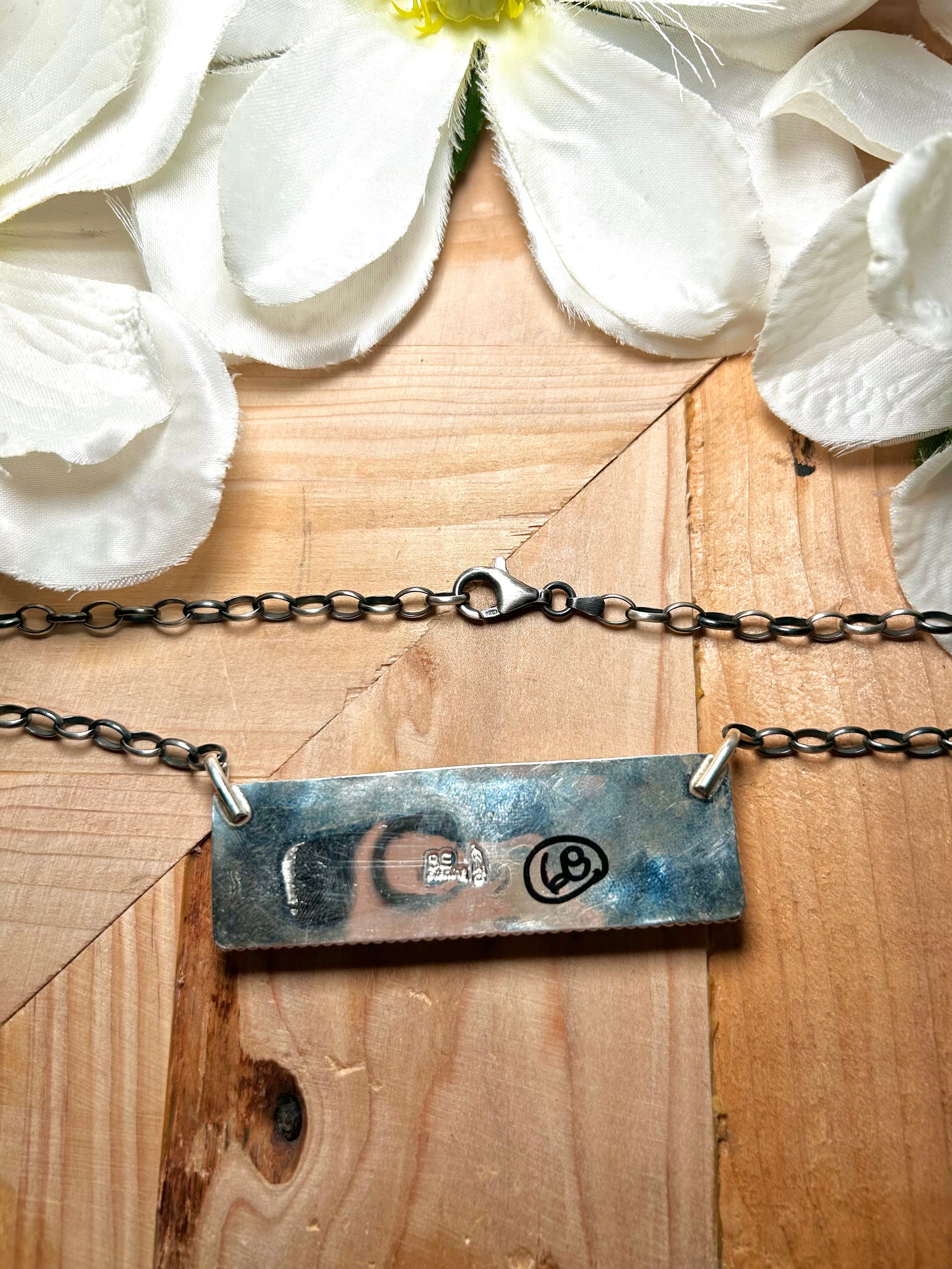 Brandon Etritty #8 Turquoise & Sterling Silver Necklace