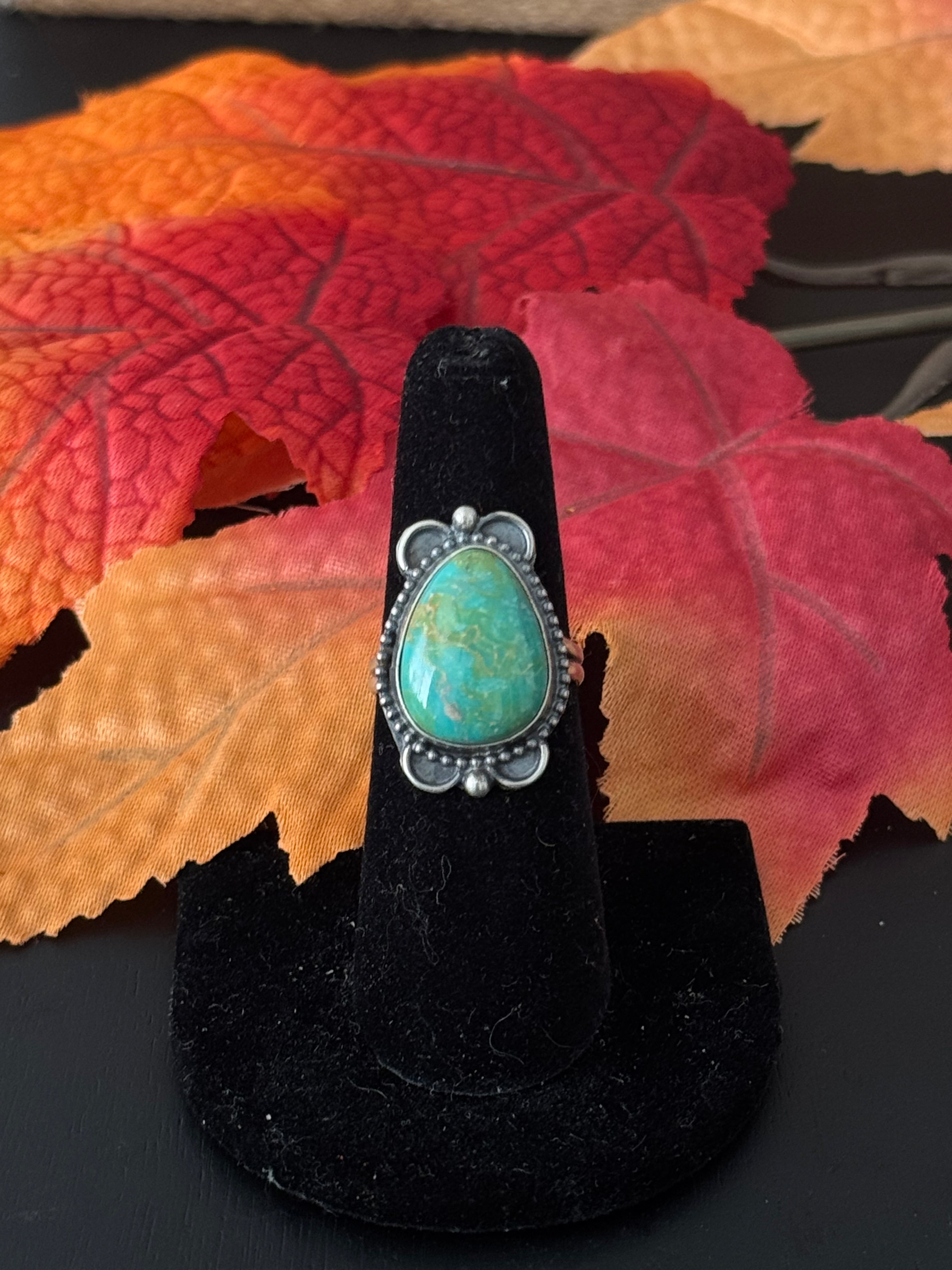 Navajo Made Turquoise & Sterling Silver Ring