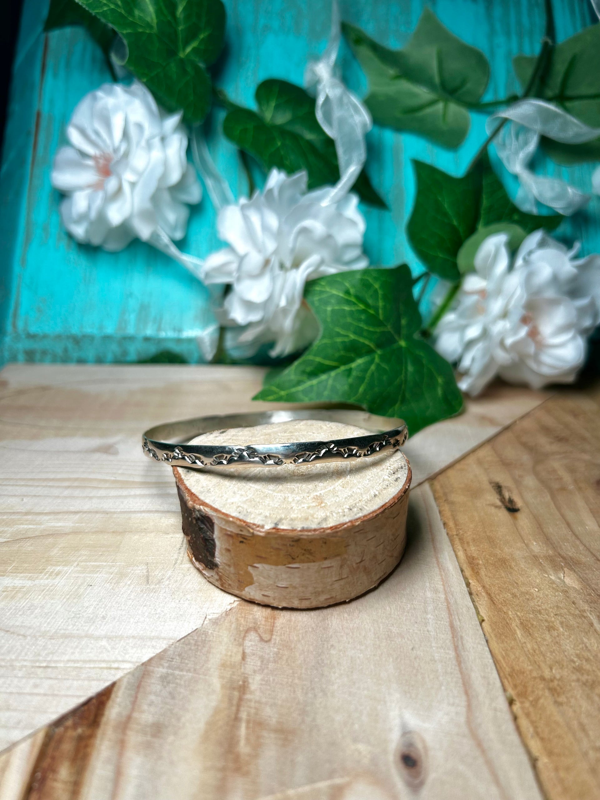 Navajo Made Sterling Silver Bangle Bracelet