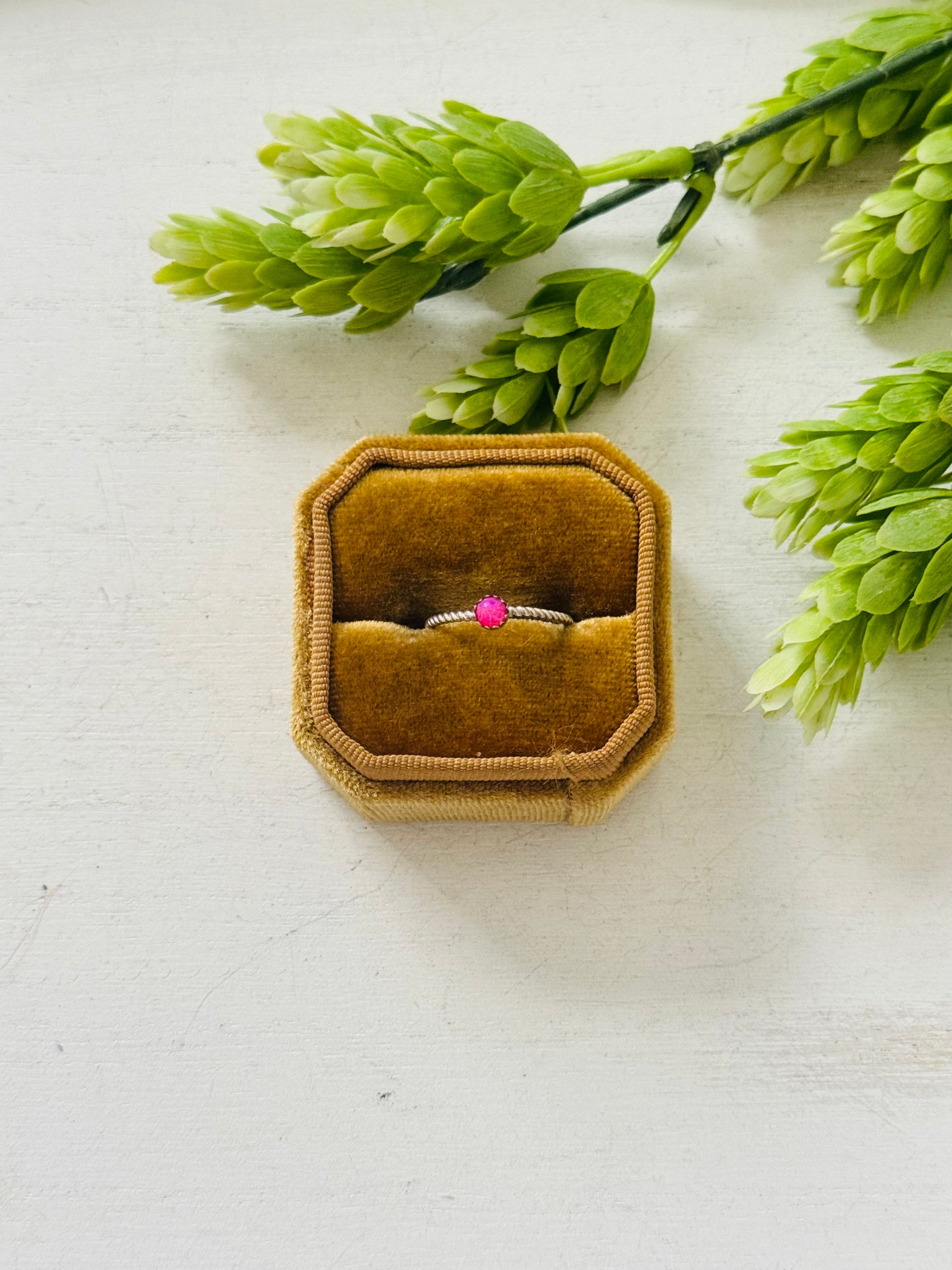 Navajo Made Opal & Sterling Silver Ring