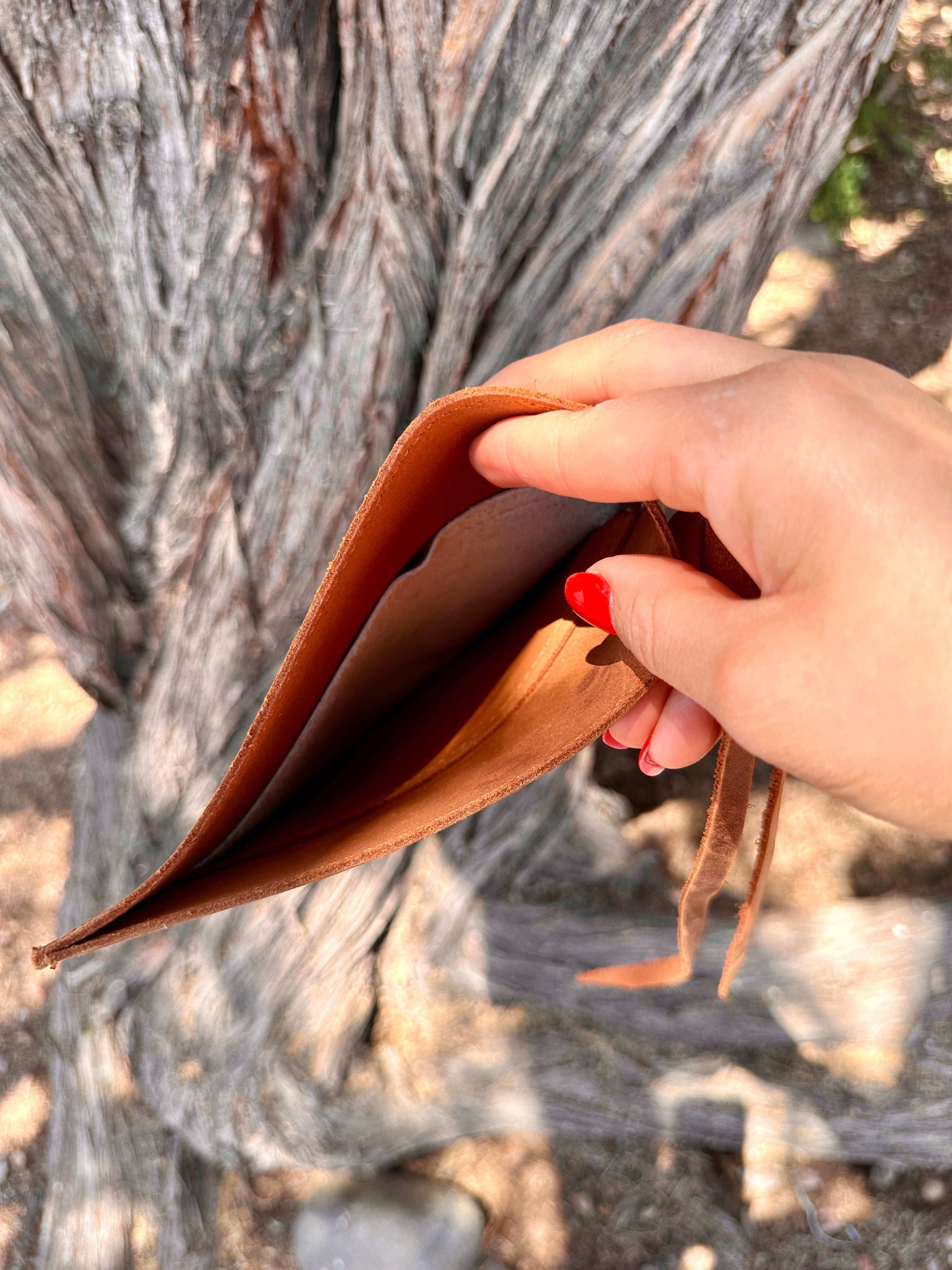 Genuine Tooled Leather Cowhide Stocking