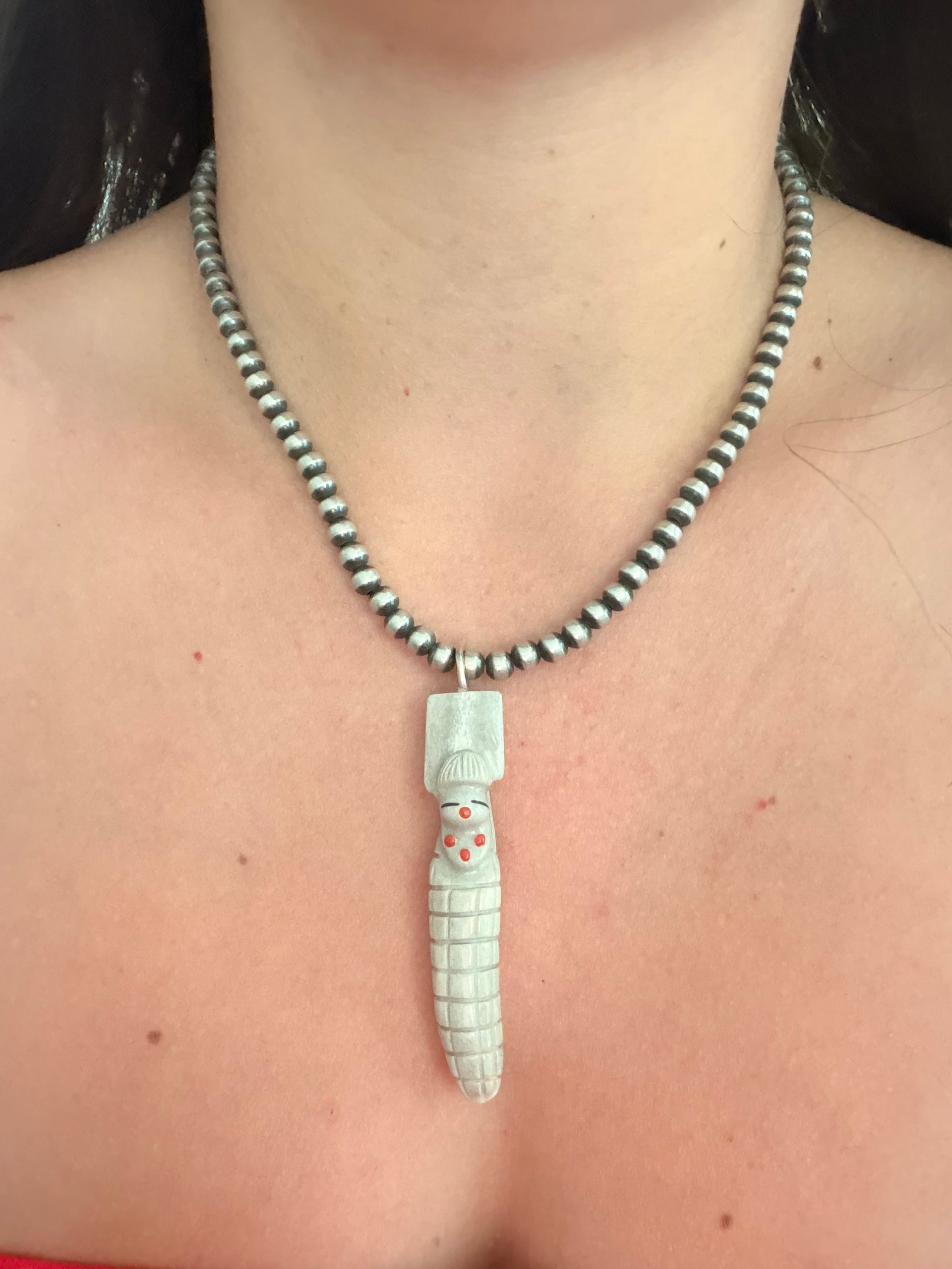 Zuni Made Fetish & Sterling Silver Pendant