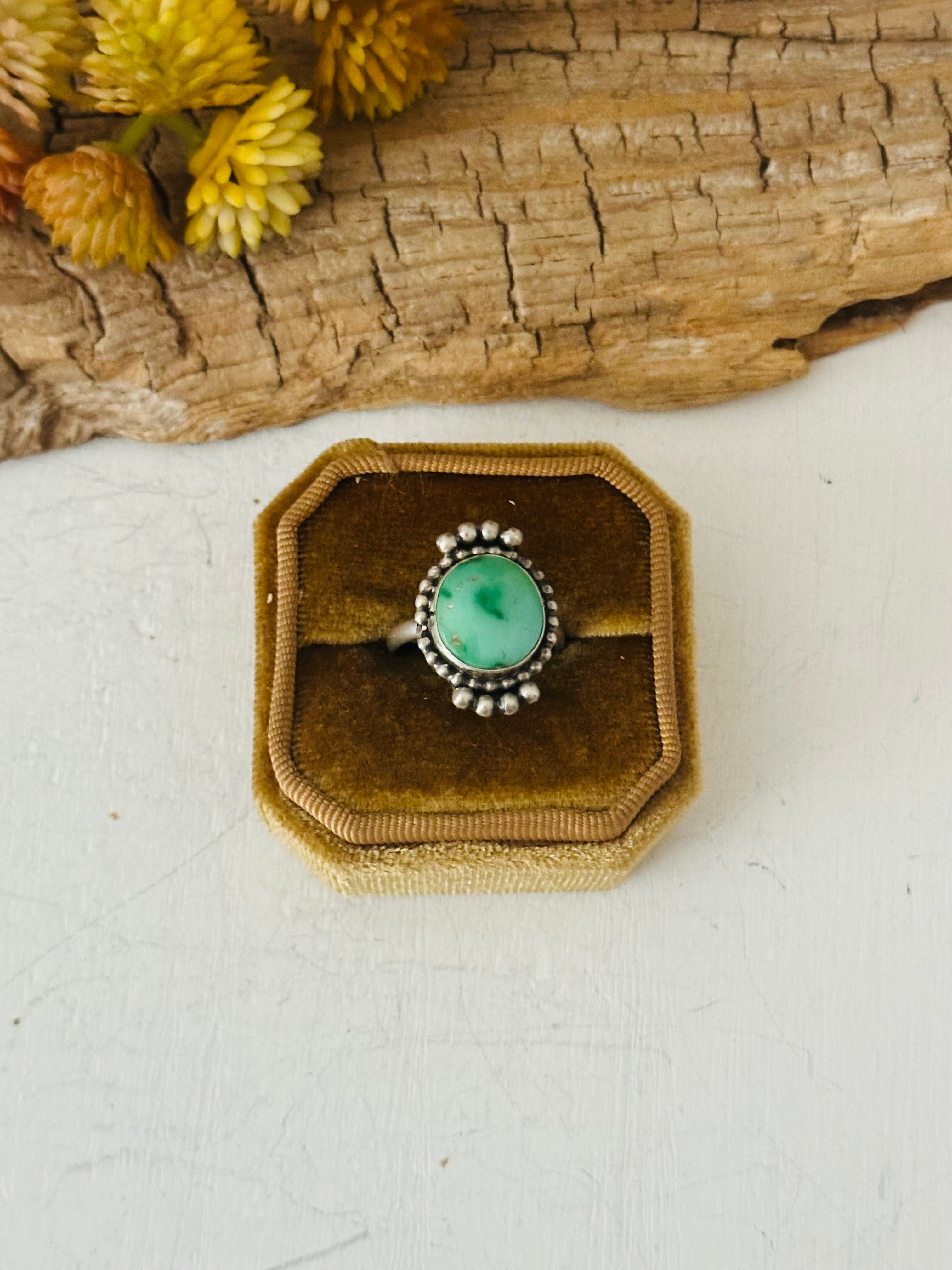 Navajo Made Turquoise & Sterling Silver Ring