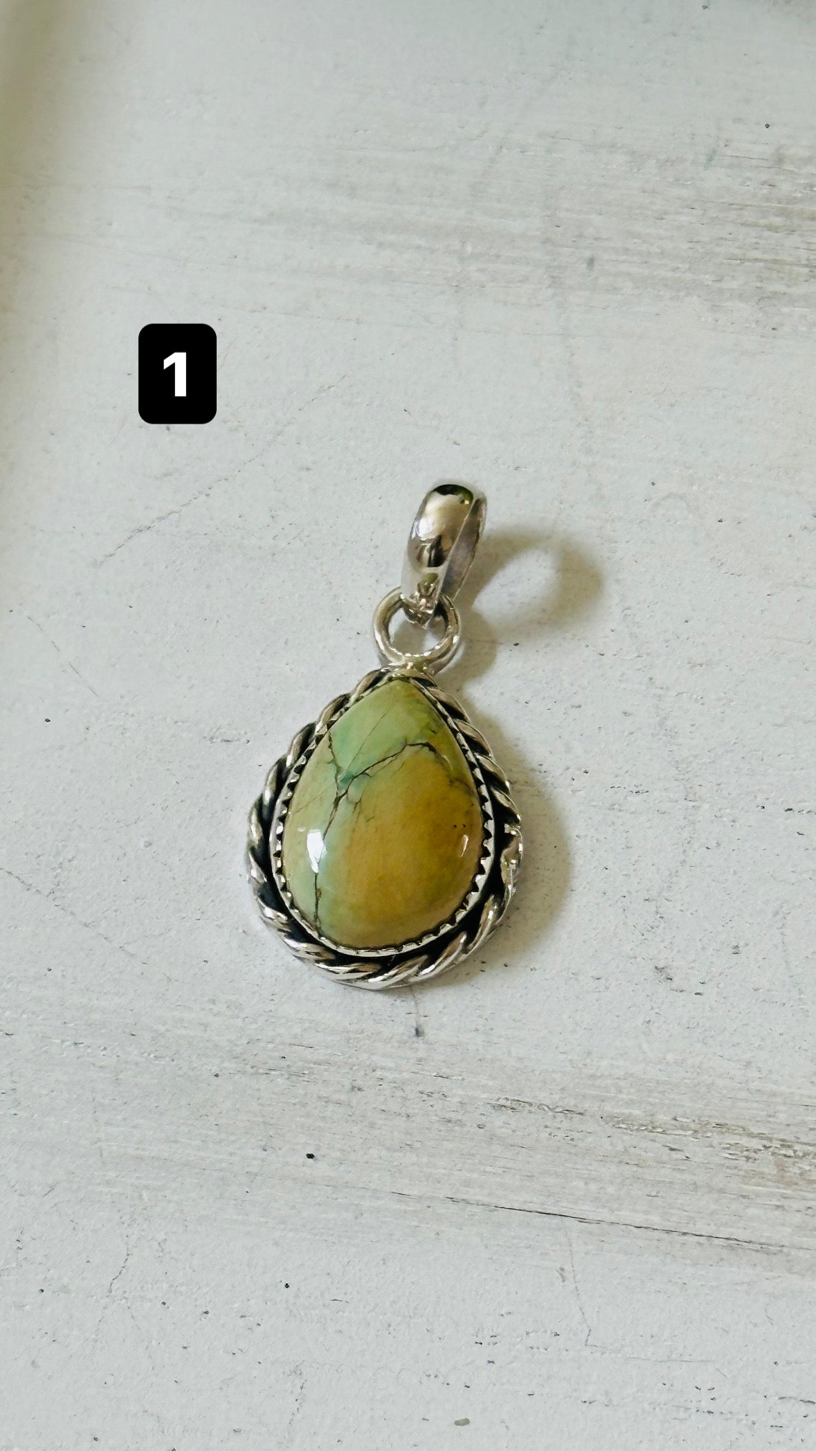Southwest Handmade Turquoise & Sterling Silver Pendant