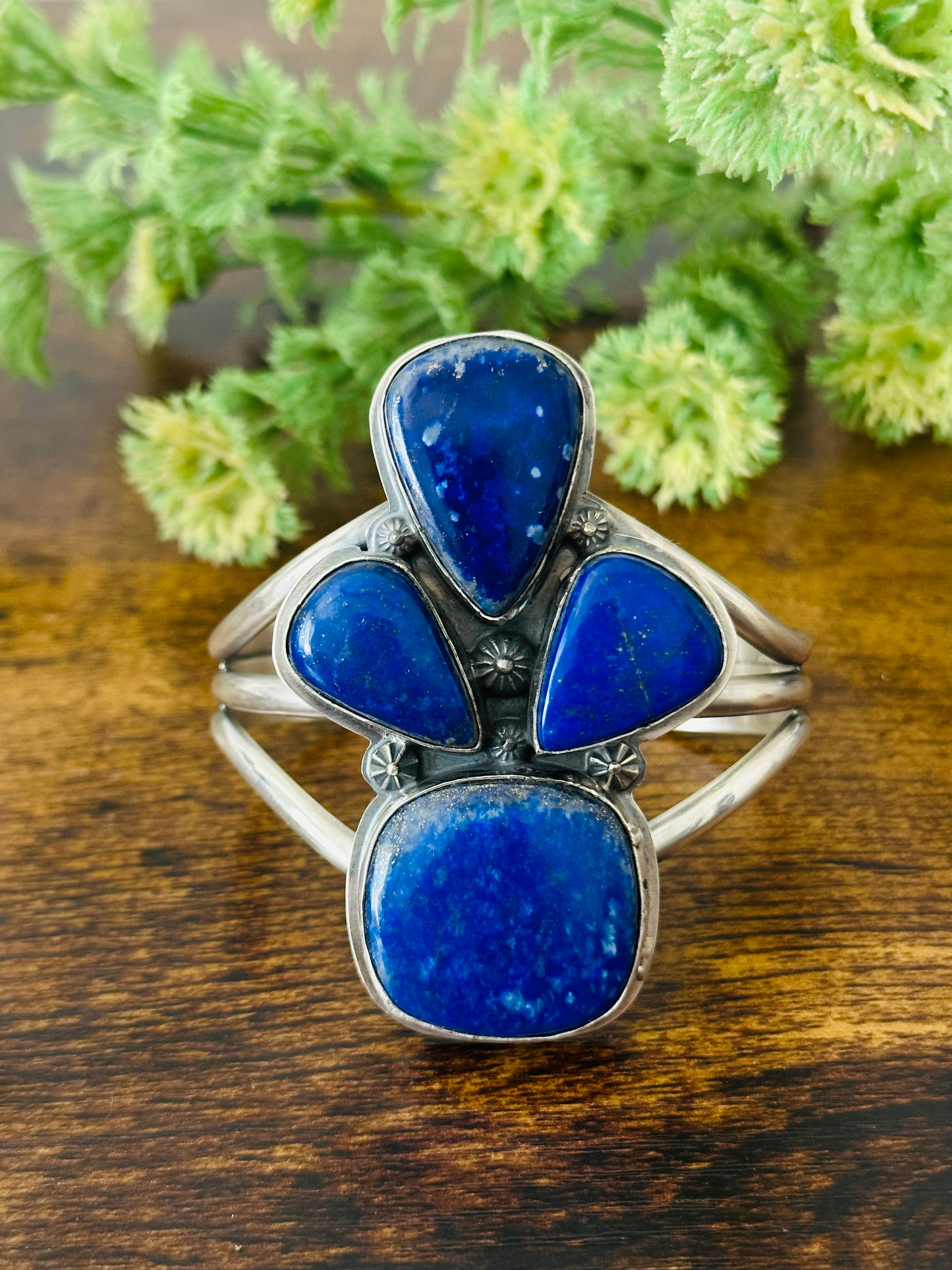 Boyd Ashley Lapis & Sterling Silver Cuff Bracelet