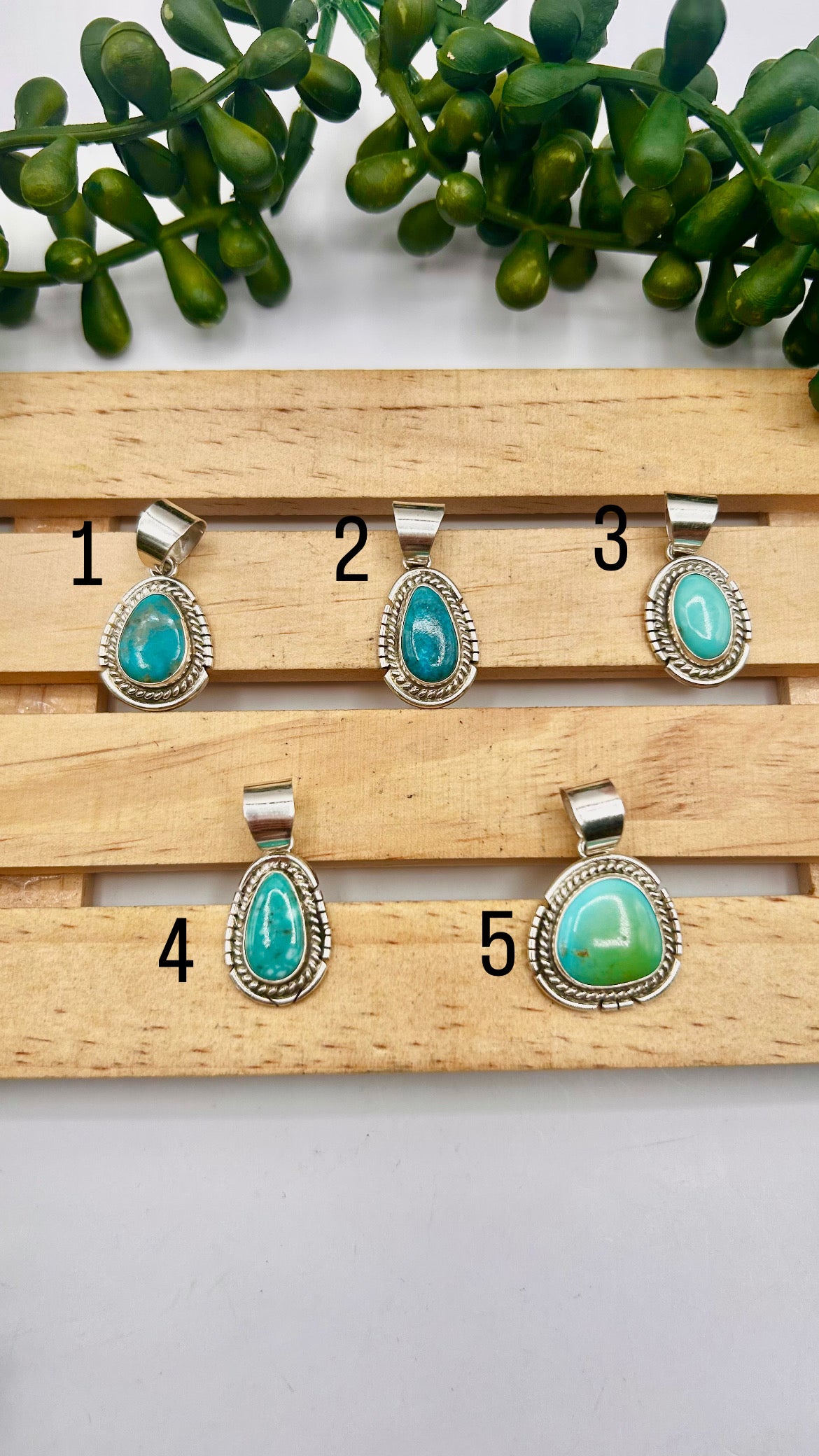 Byron Begay Kingman Turquoise & Sterling Silver Pendant