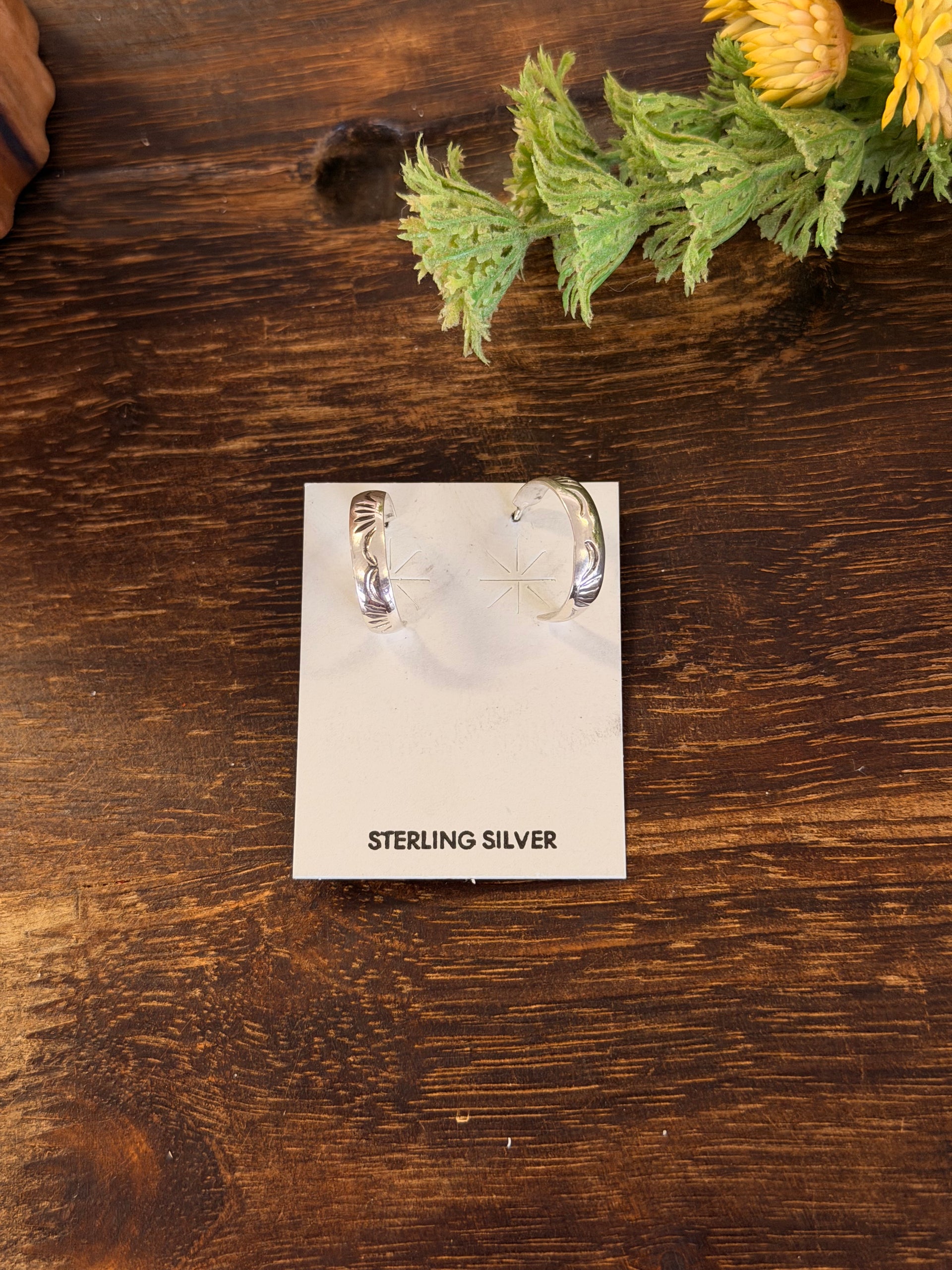 Navajo Made Sterling Silver Post Earrings