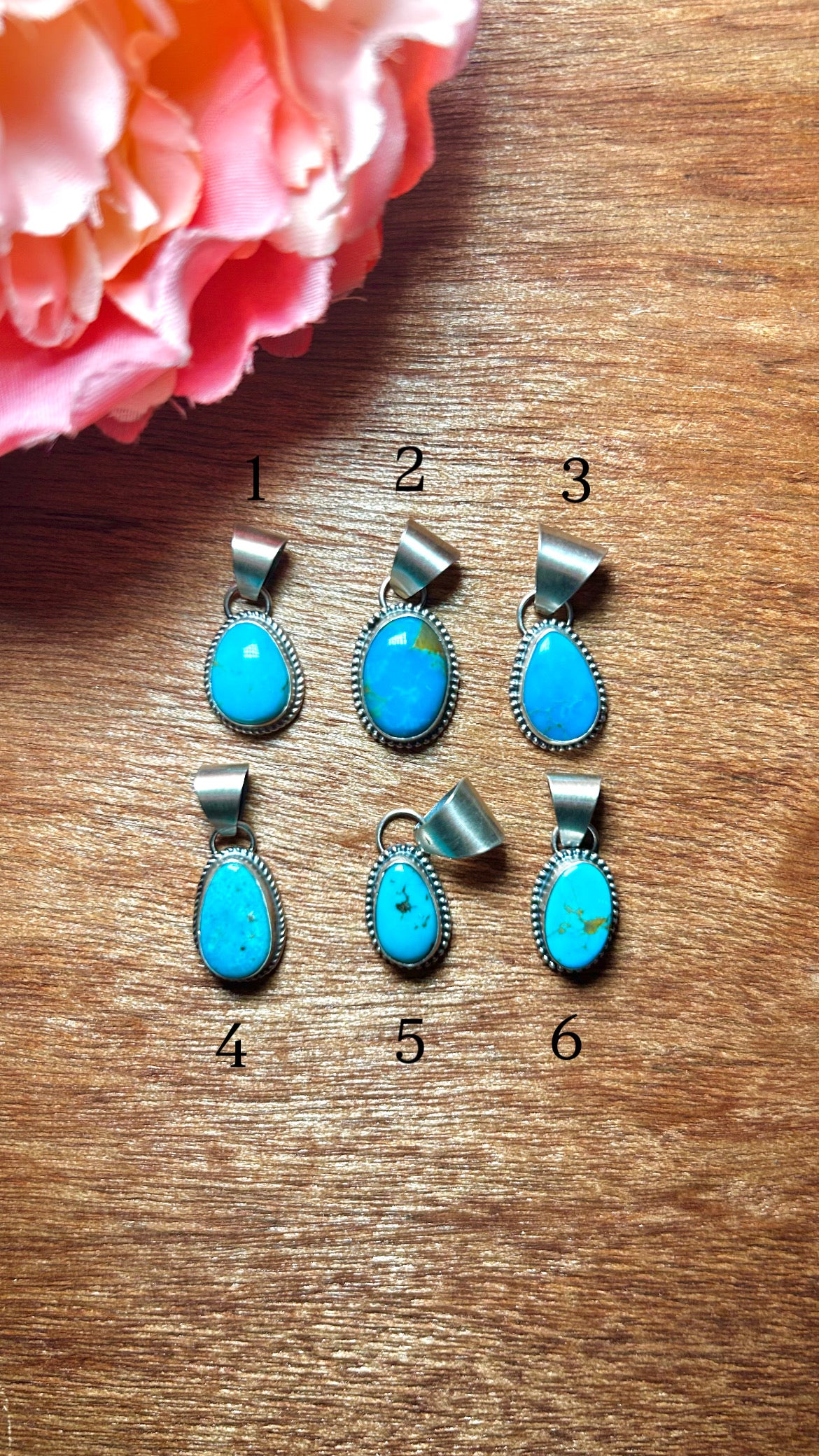 Navajo Made Kingman Turquoise & Sterling Silver Pendant