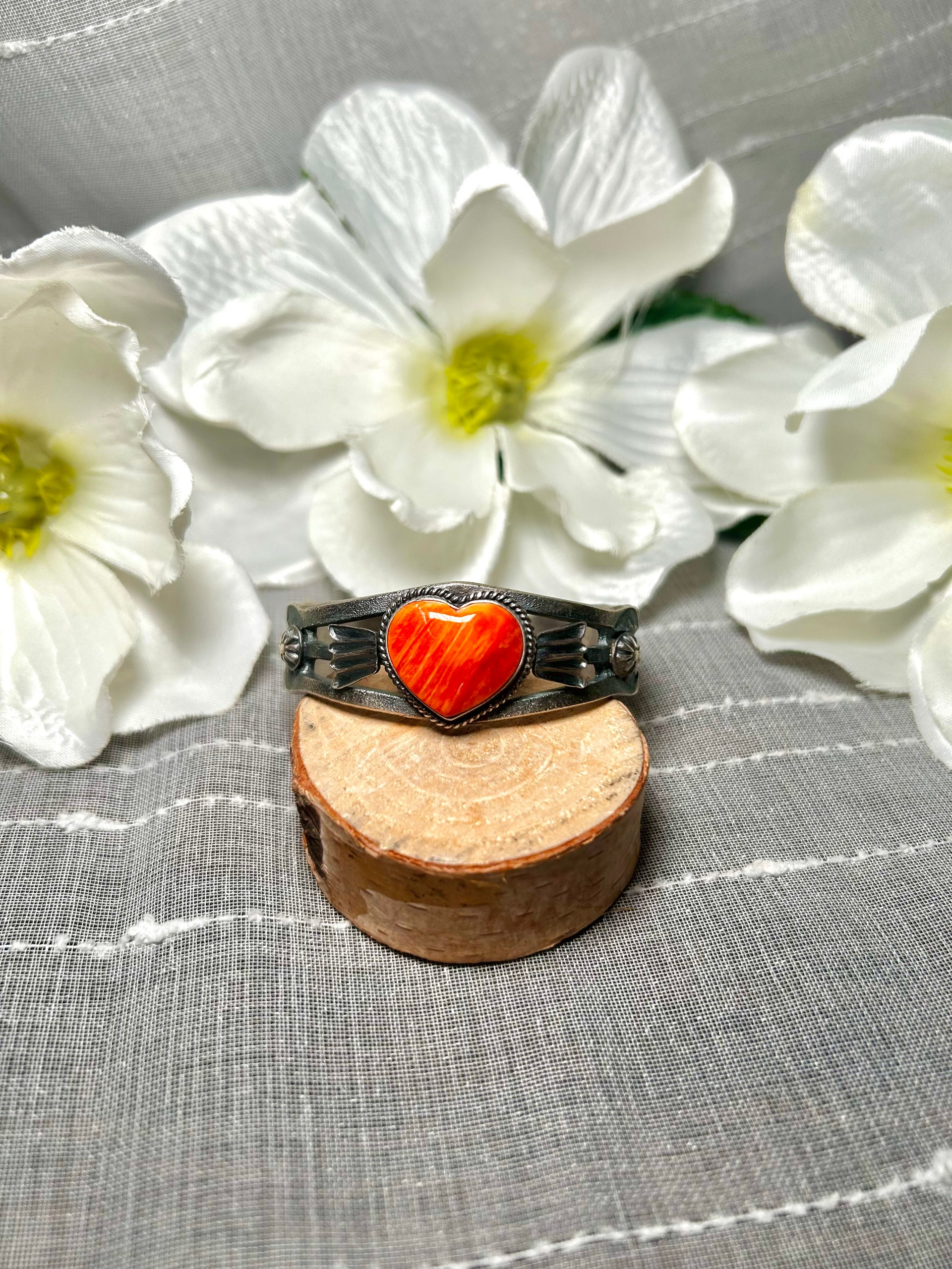 Kindale Billah Spiny Oyster  & Sterling Silver Cuff Bracelet