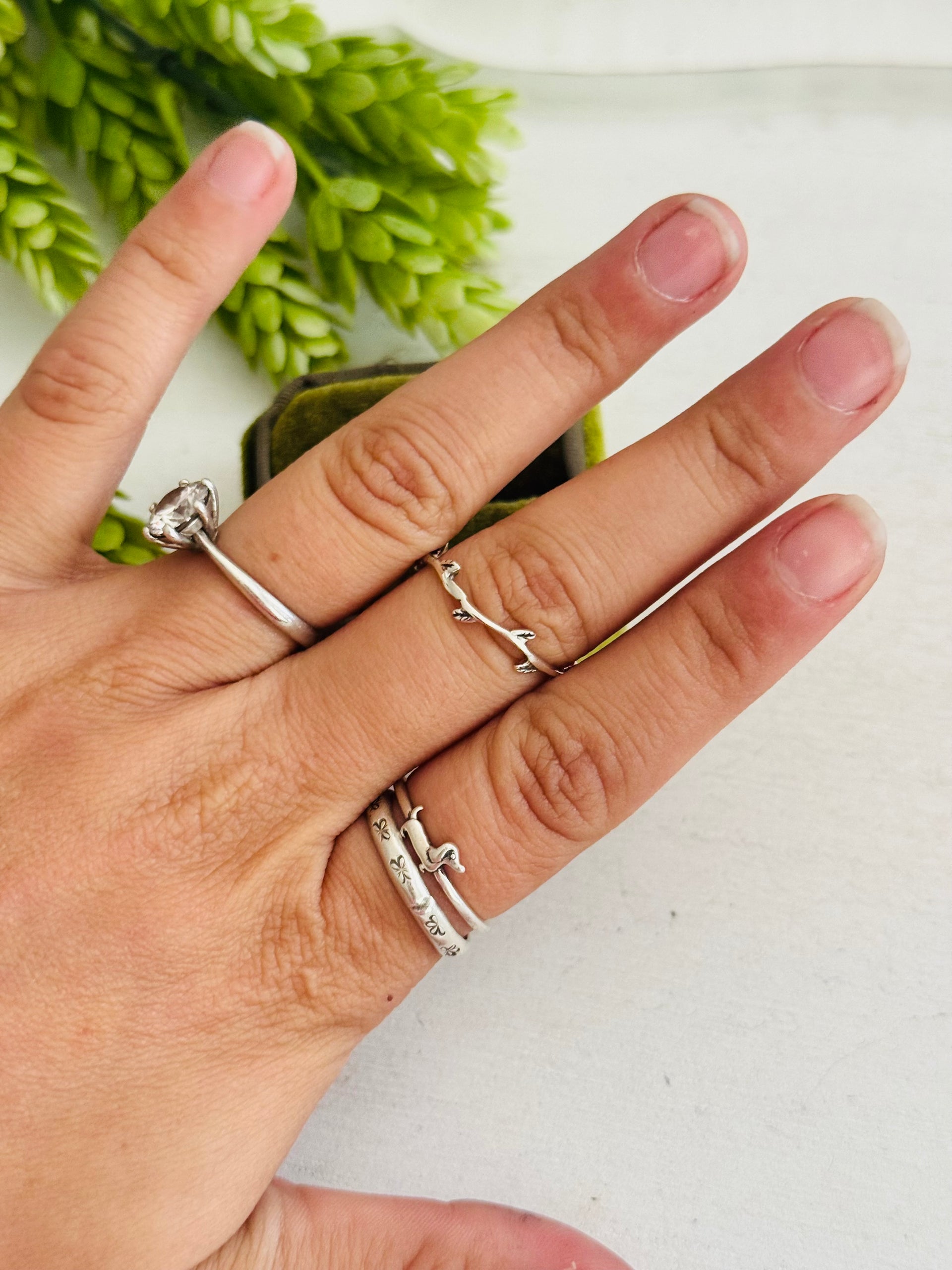 Southwest Made Sterling Sliver Leaf Ring