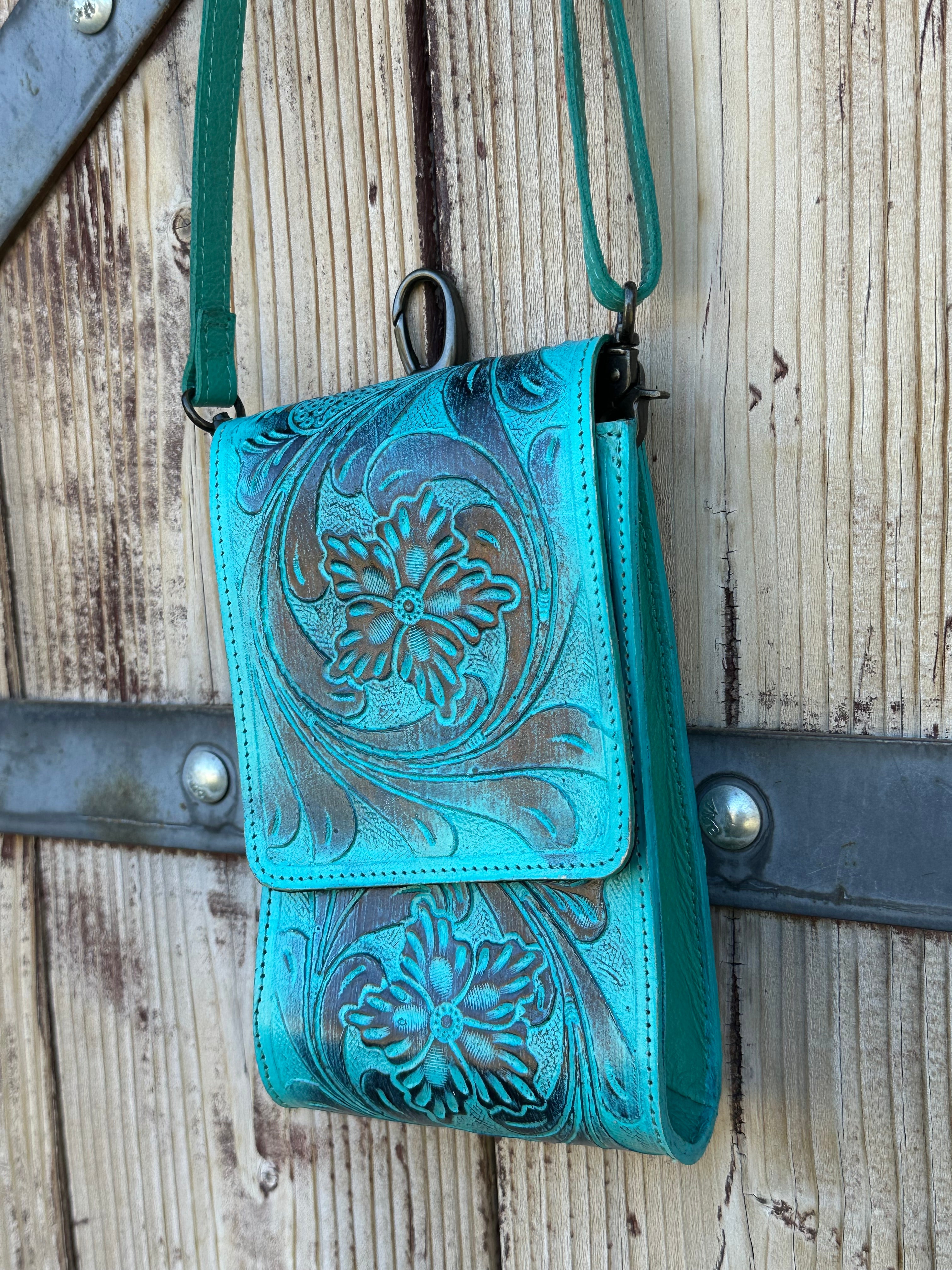 Genuine Tooled Leather Purse