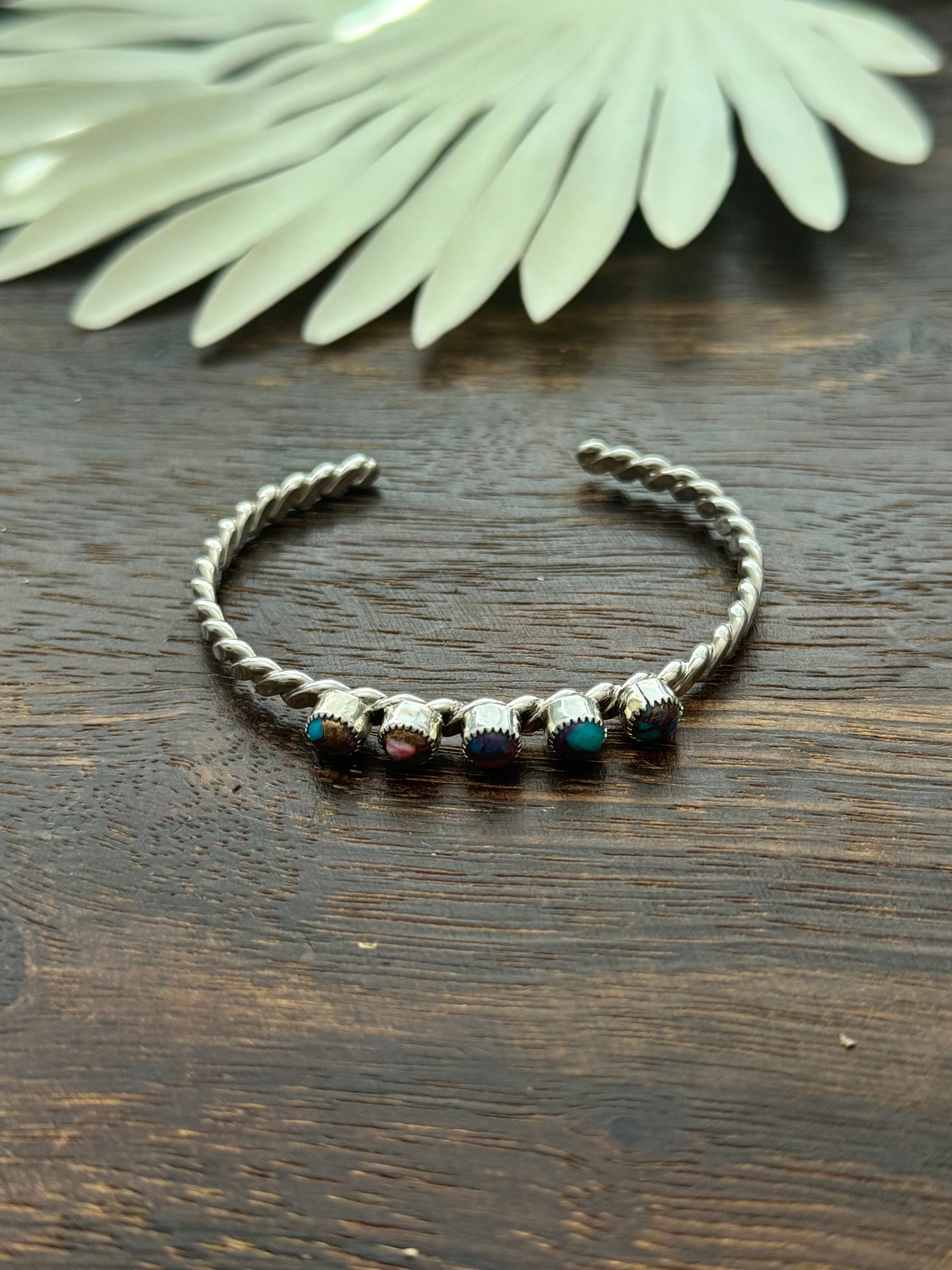 Chester Charlie Purple Mohave Turquoise & Sterling Silver Cuff Bracelet