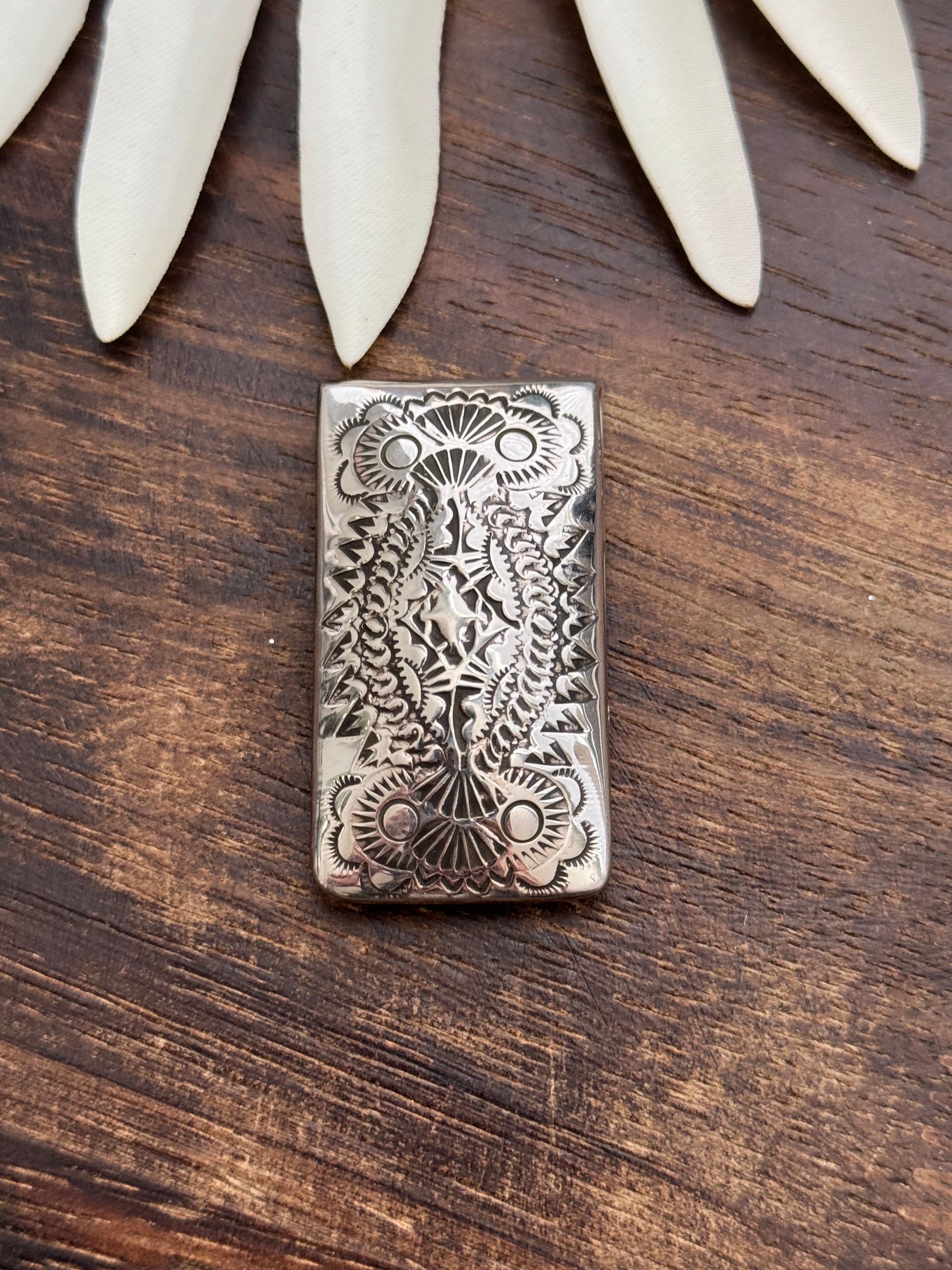 Navajo Made Sterling Silver Money Clip