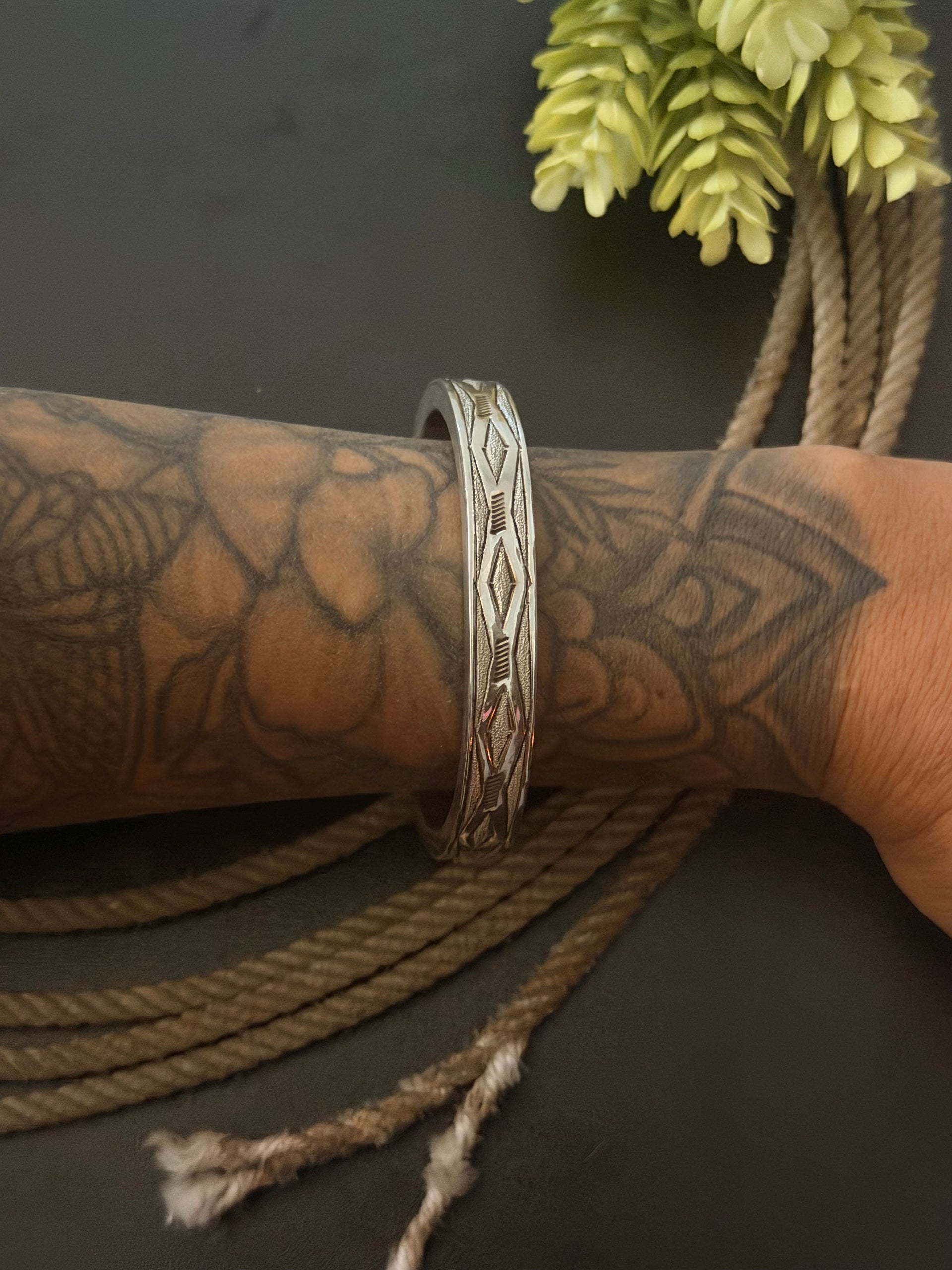 Navajo Made Sterling Silver Cuff Bracelet