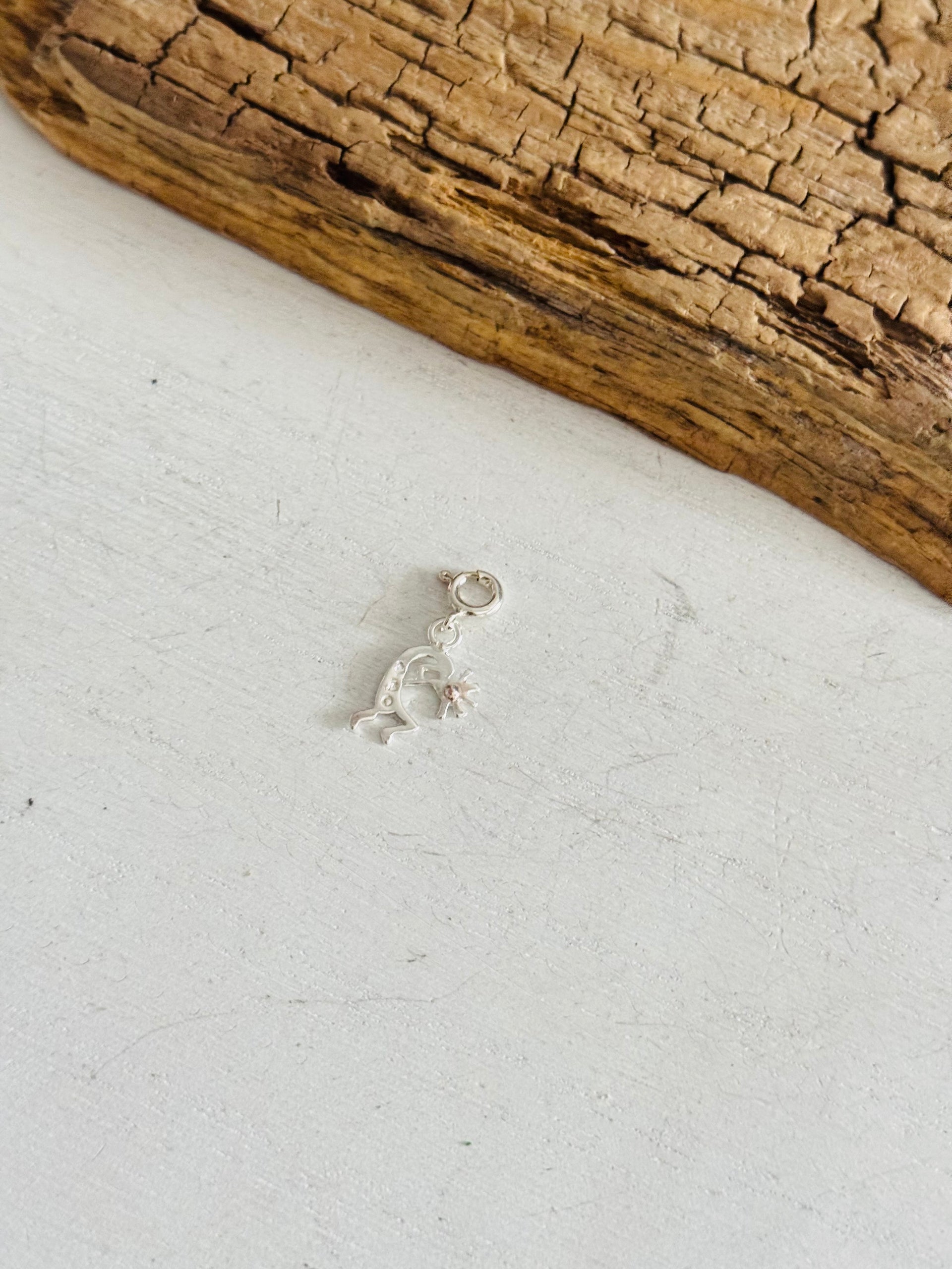 Navajo Made Sterling Silver Kokopelli Cast Charms