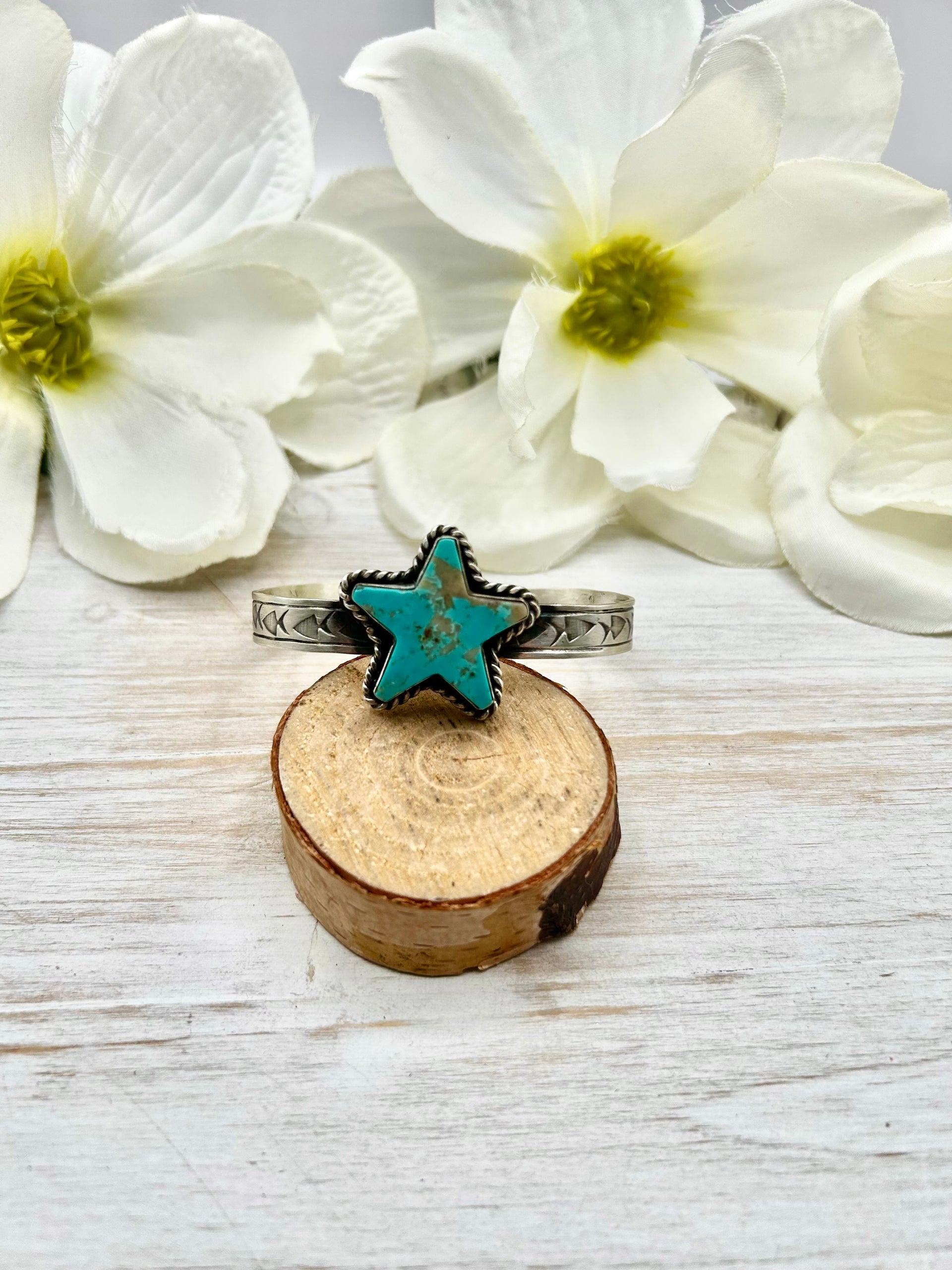 Rick Enriquez Kingman Turquoise & Sterling Silver Cuff Bracelet