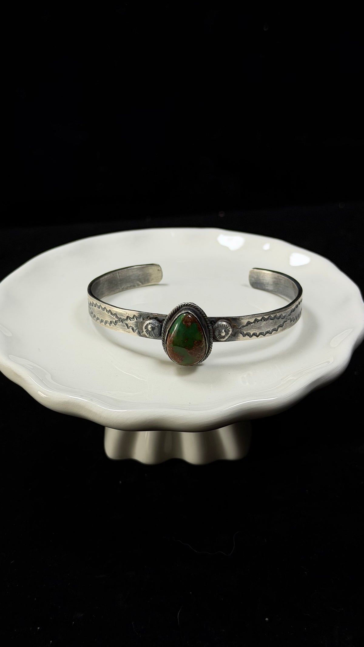 Tillie Jon Royston Turquoise & Sterling Silver Cuff Bracelet