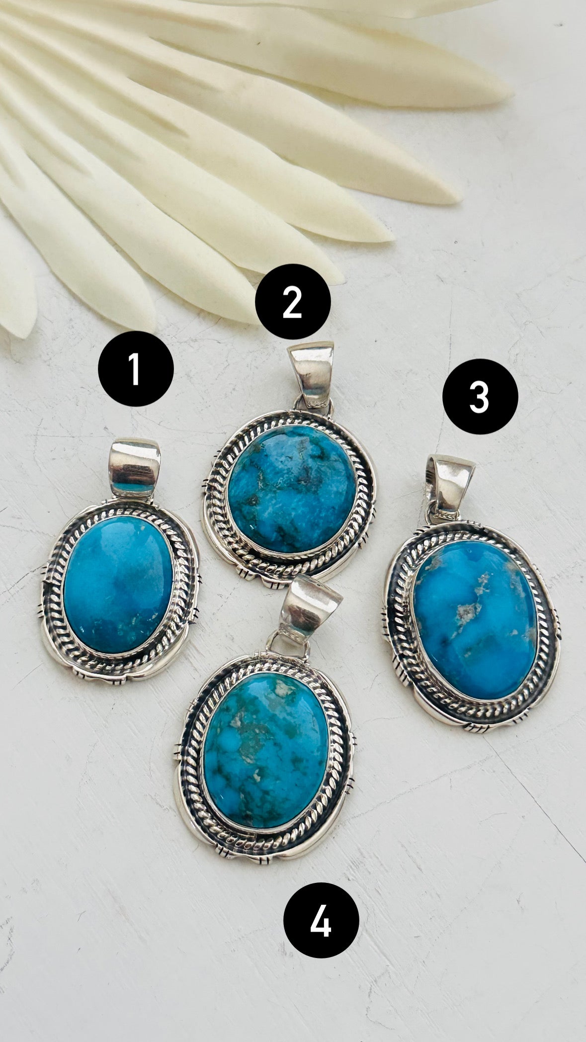 Jon Begay Kingman Turquoise & Sterling Silver Pendant