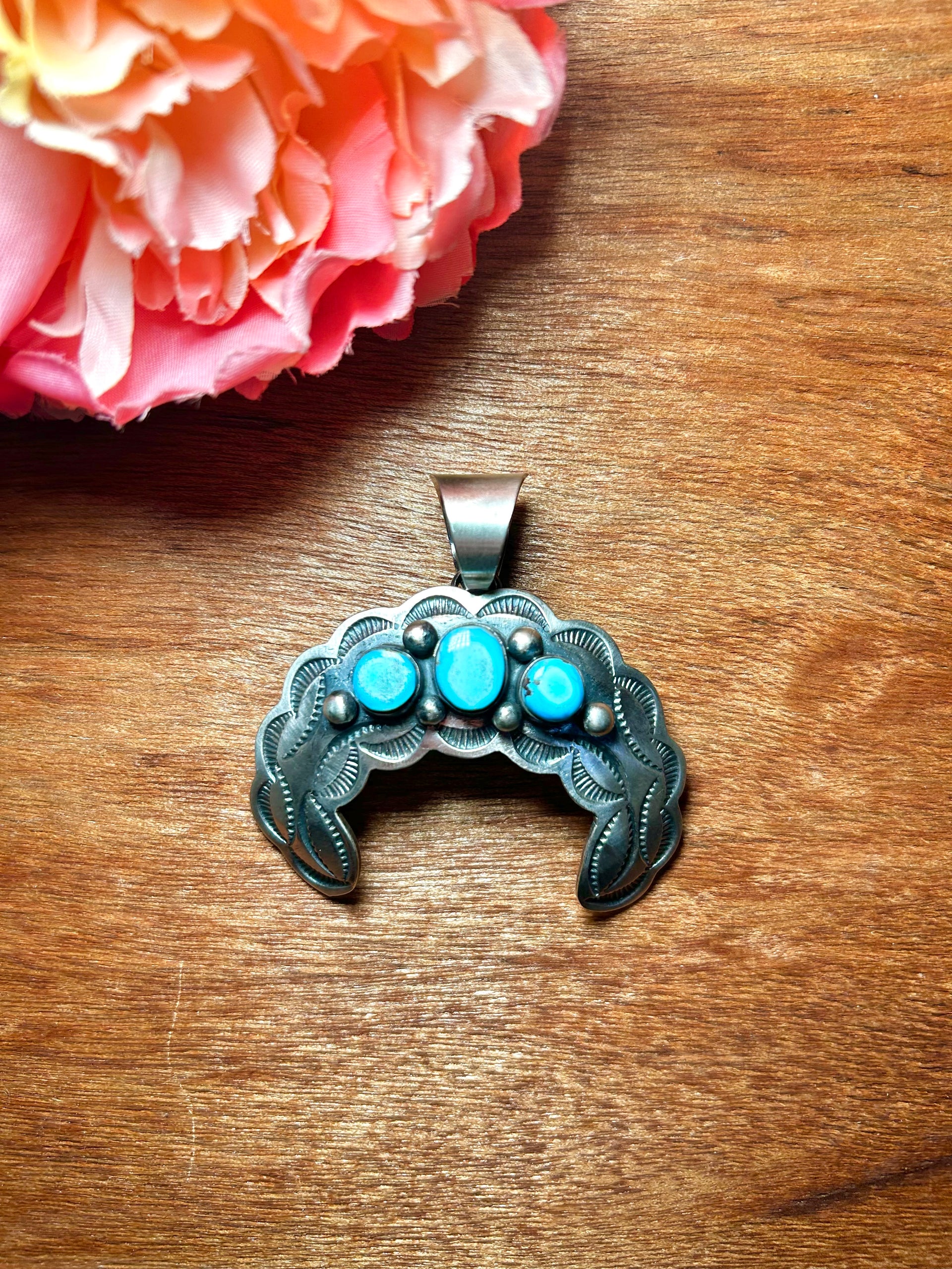 Chimney Butte Golden Hill & Sterling Silver Pendant