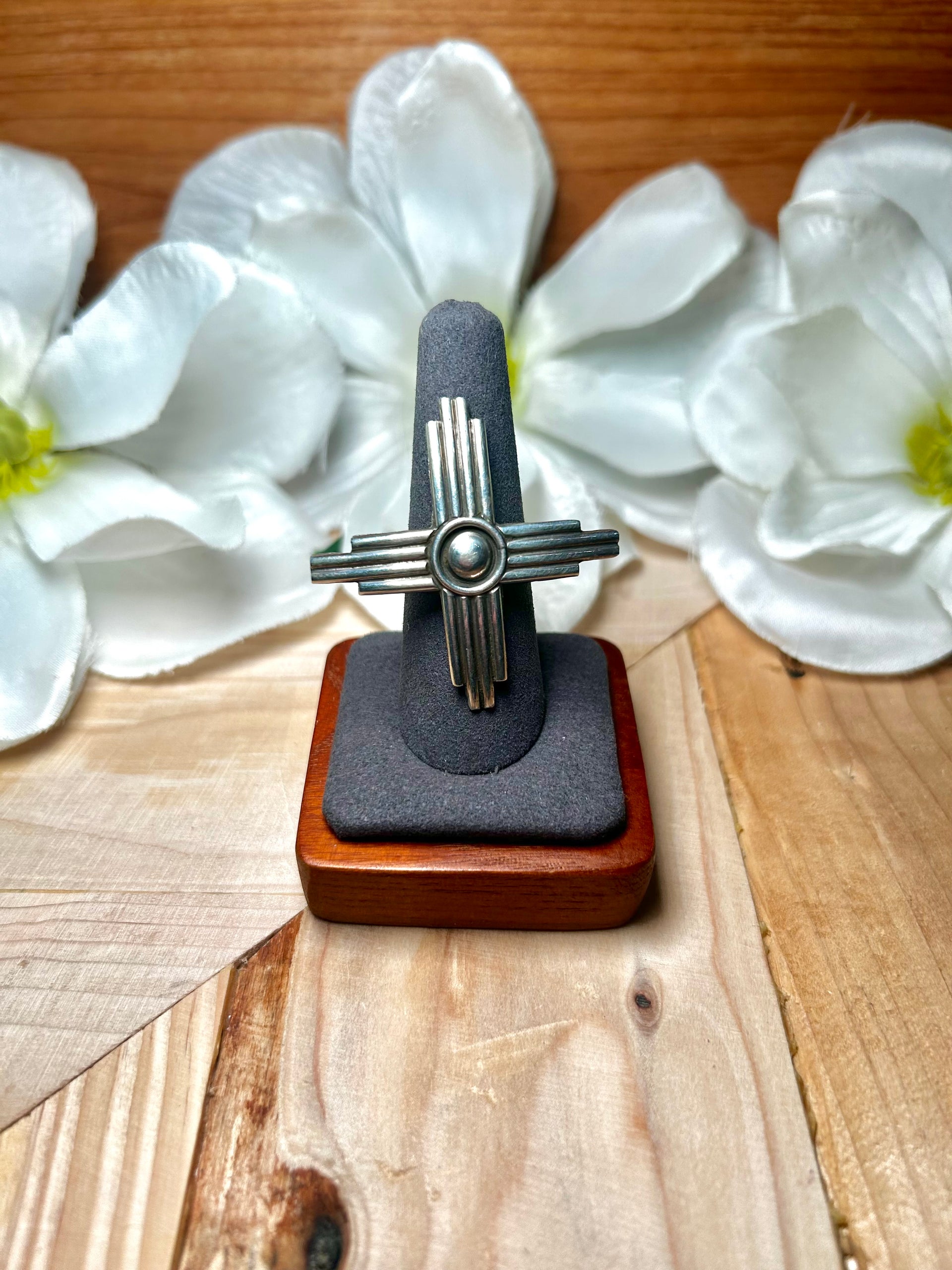 Navajo Made Sterling Silver Adjustable Ring