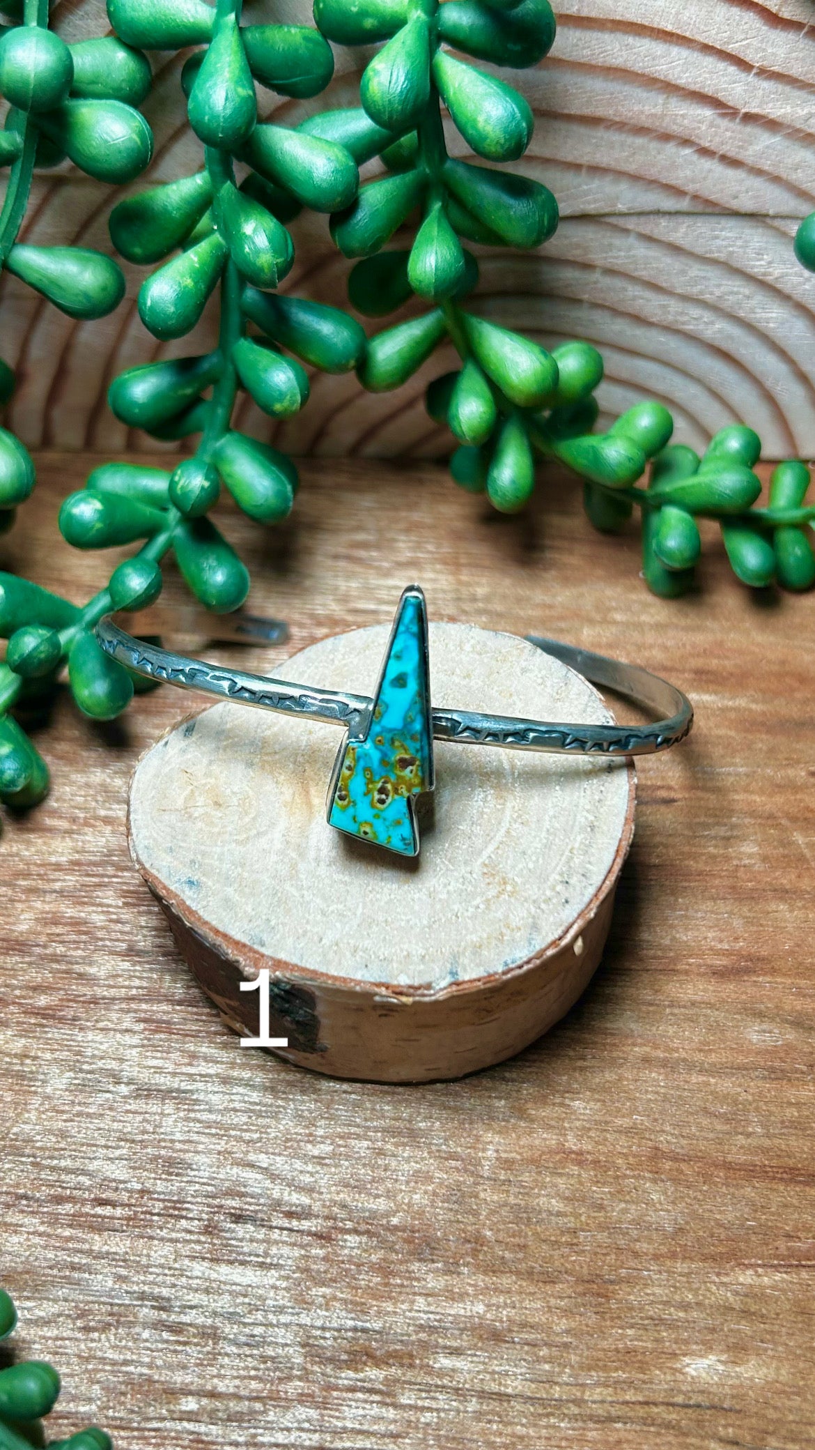 Donovan Skeets Kingman Turquoise& Sterling Silver Cuff Bracelet