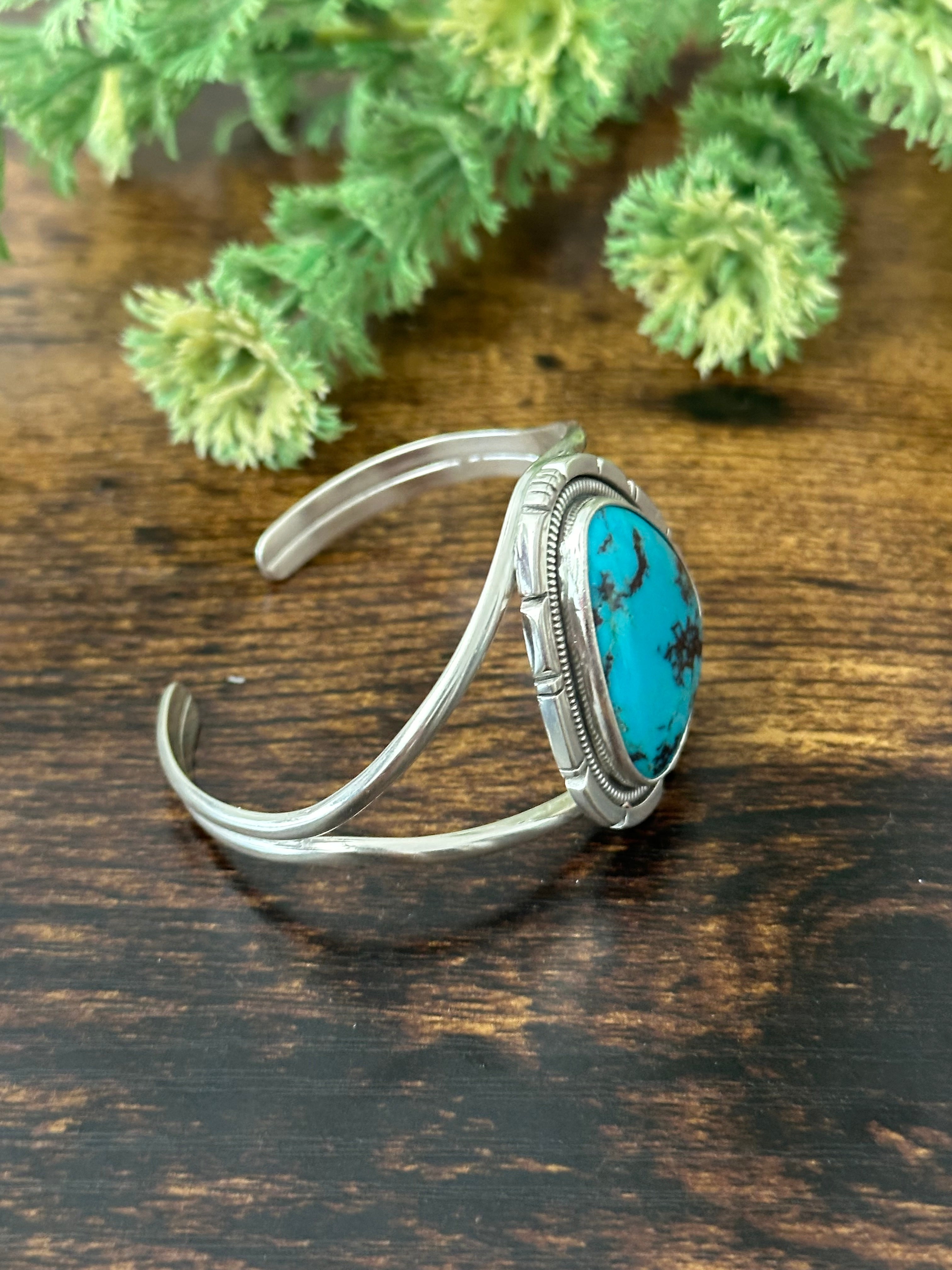 Wydell Billie Egyptian Turquoise & Sterling Silver Cuff Bracelet