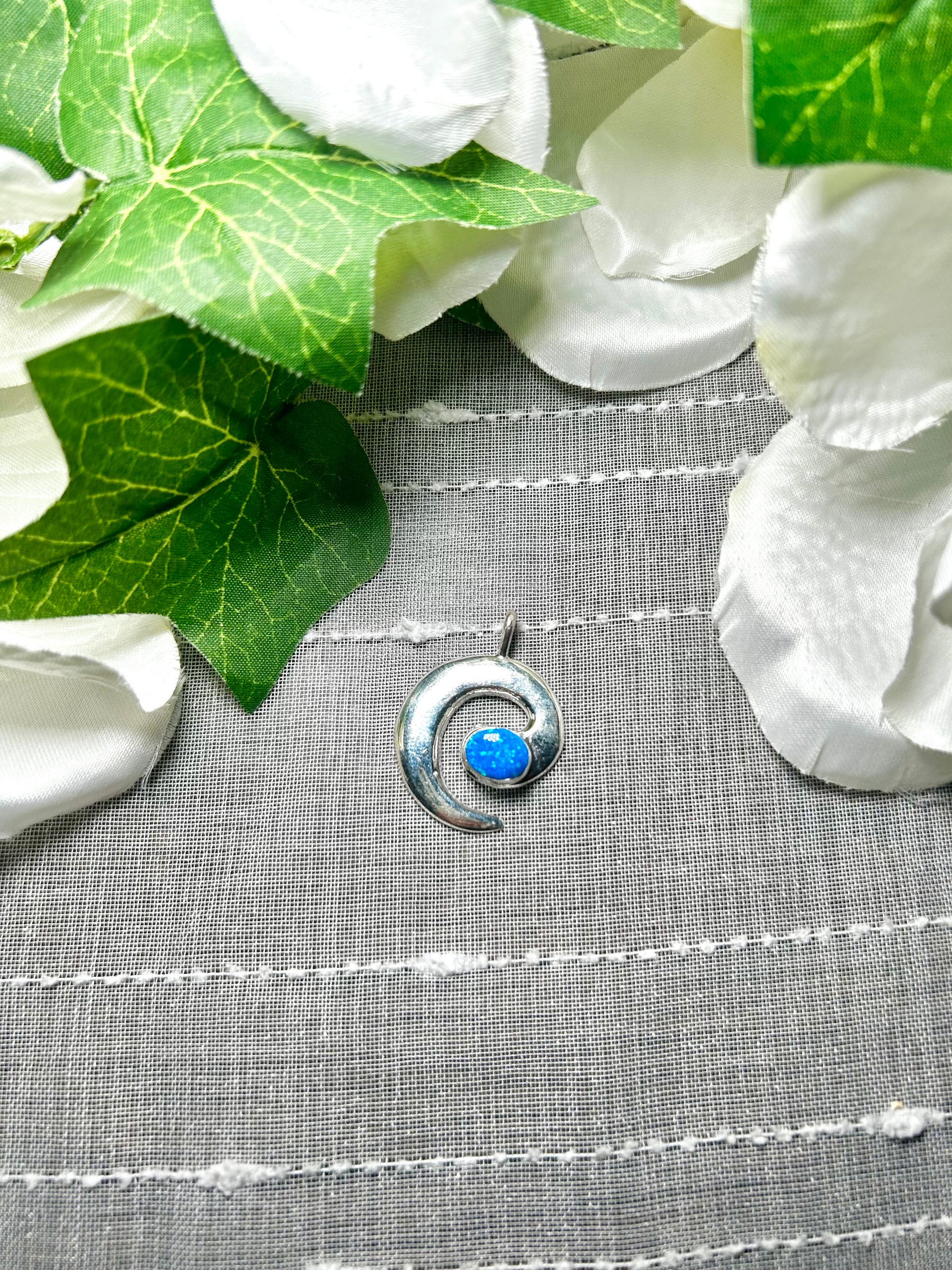 Joe Martinez Opal & Sterling Silver Pendant