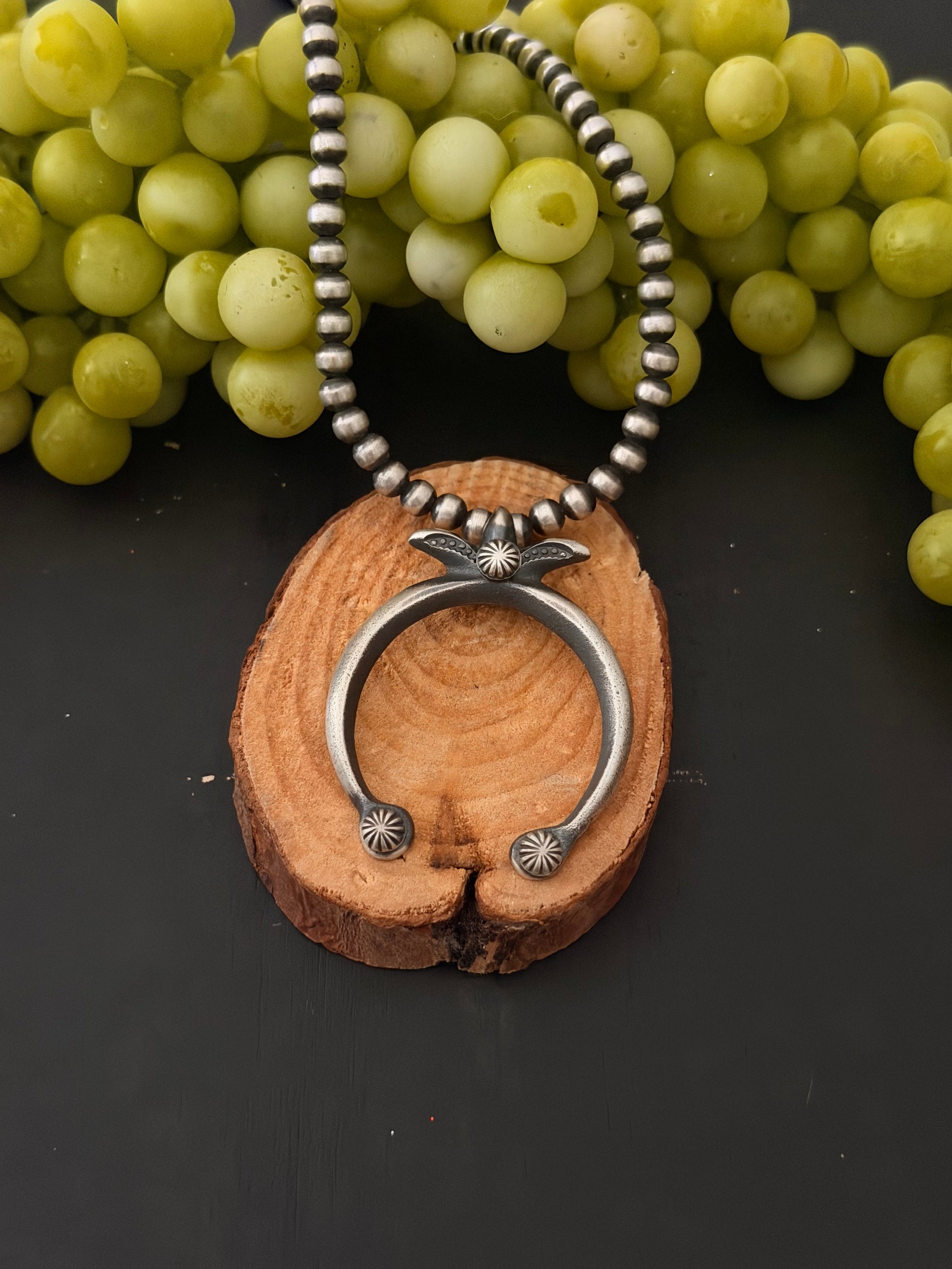 Navajo Made Sterling Silver Naja Pendant
