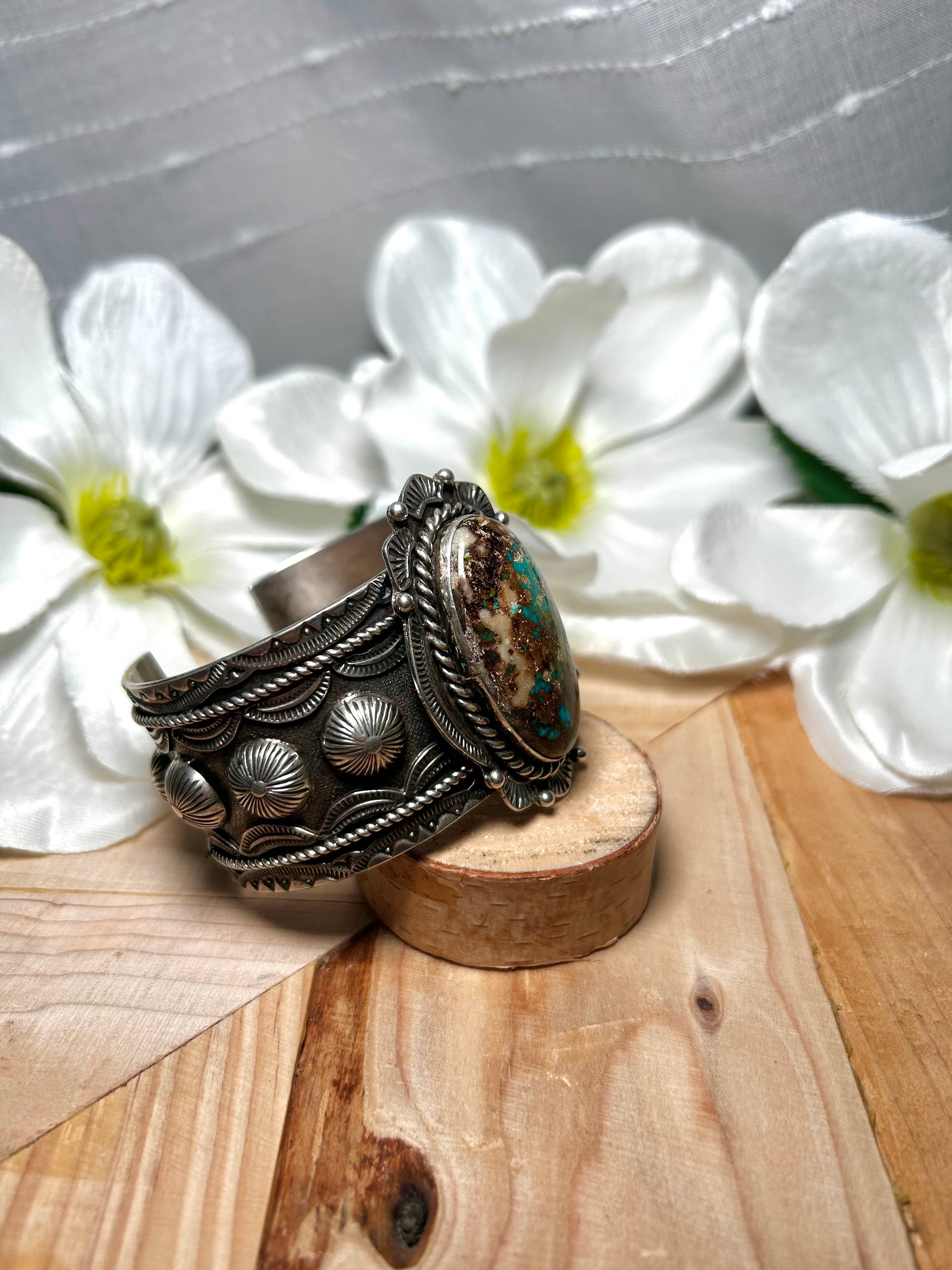 Garret Hale Royston Turquoise & Sterling Silver Cuff Bracelet