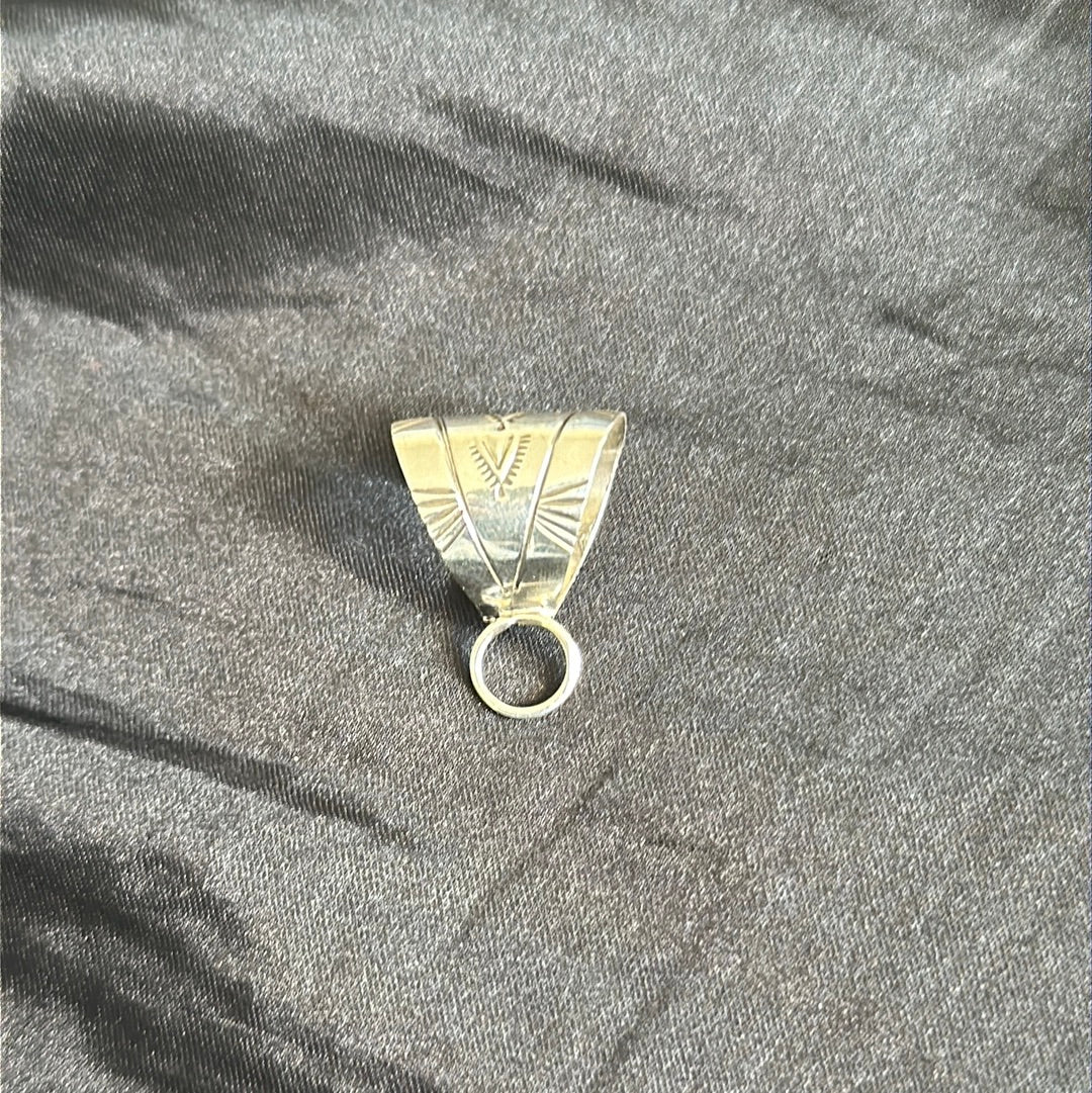 Navajo Made Sterling Silver Bail