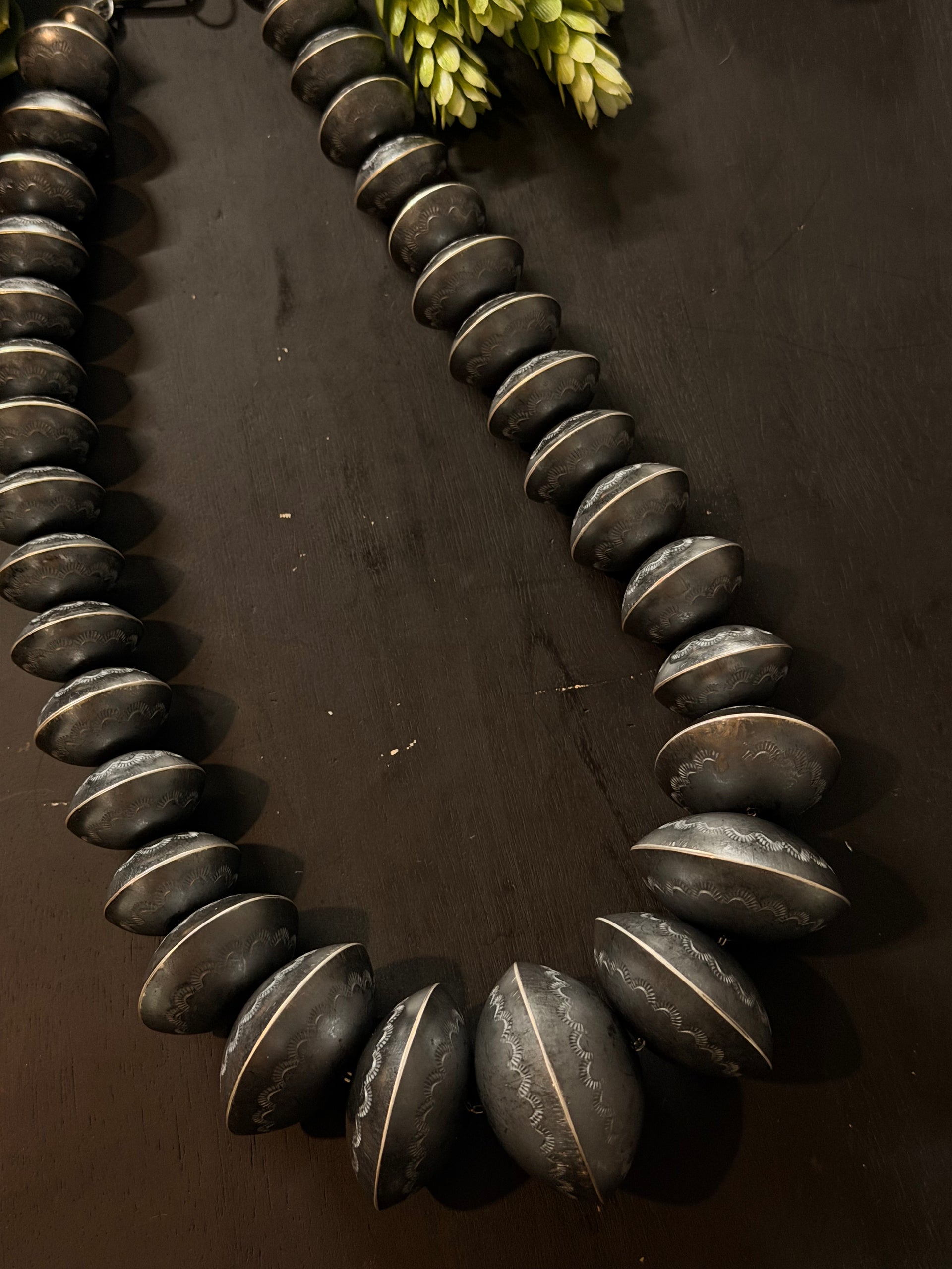 Michelle Jameson Handmade Graduated Sterling Silver Pearl Necklace