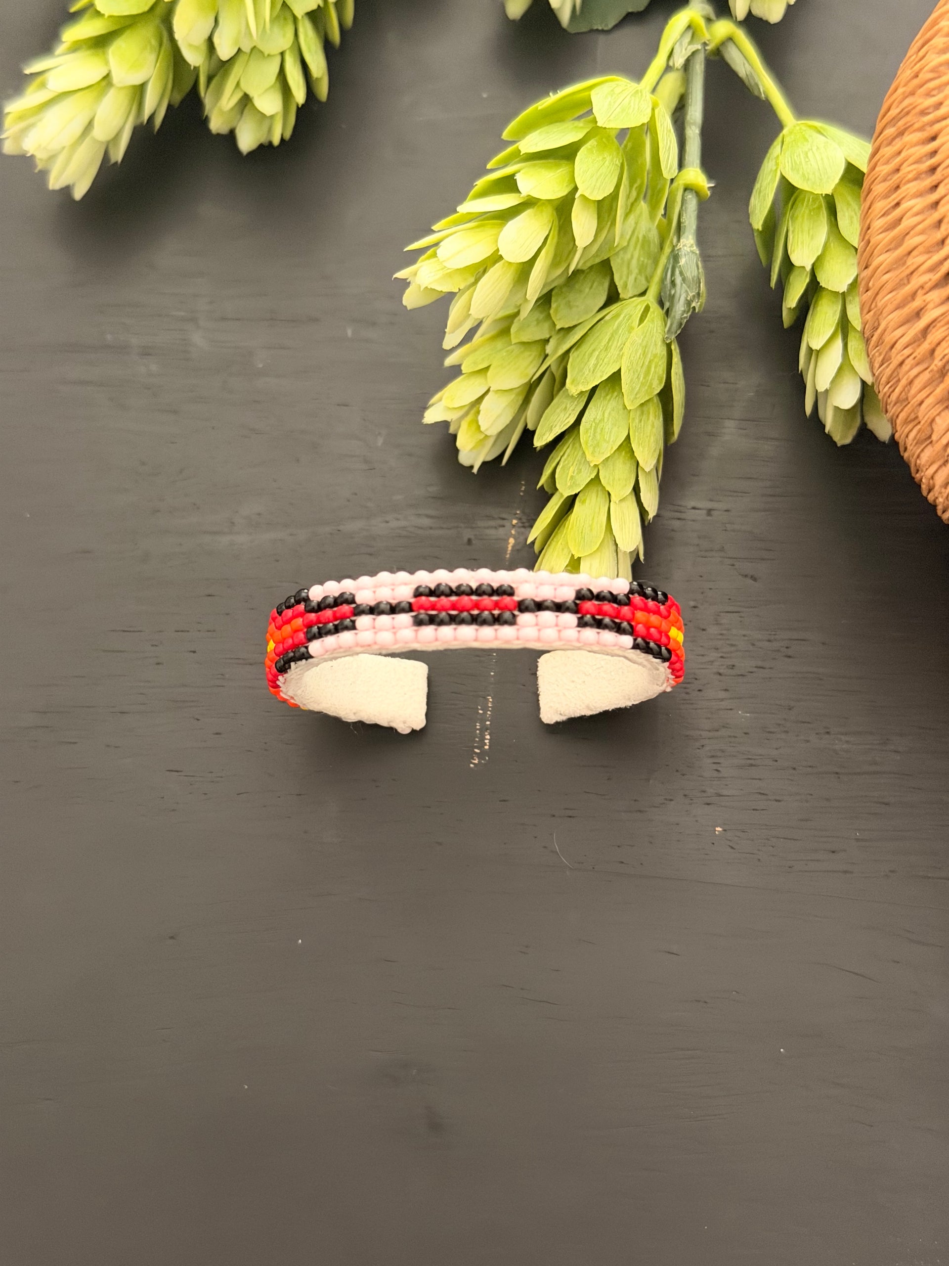 Navajo Made Beaded Baby Cuff Bracelet