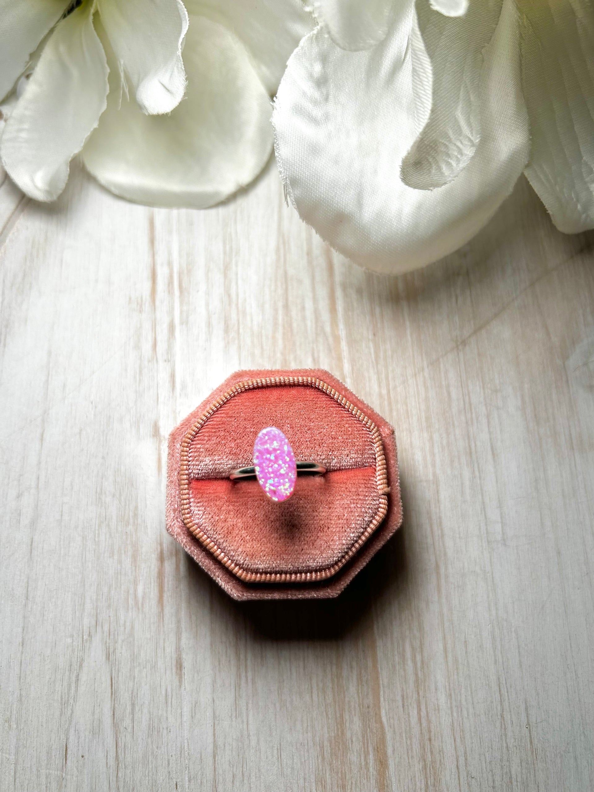 Navajo Made Opal & Sterling Silver Ring