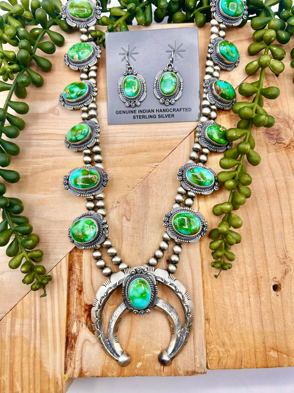Robert Thompson Sonoran Mountain Turquoise & Sterling Silver Necklace Set