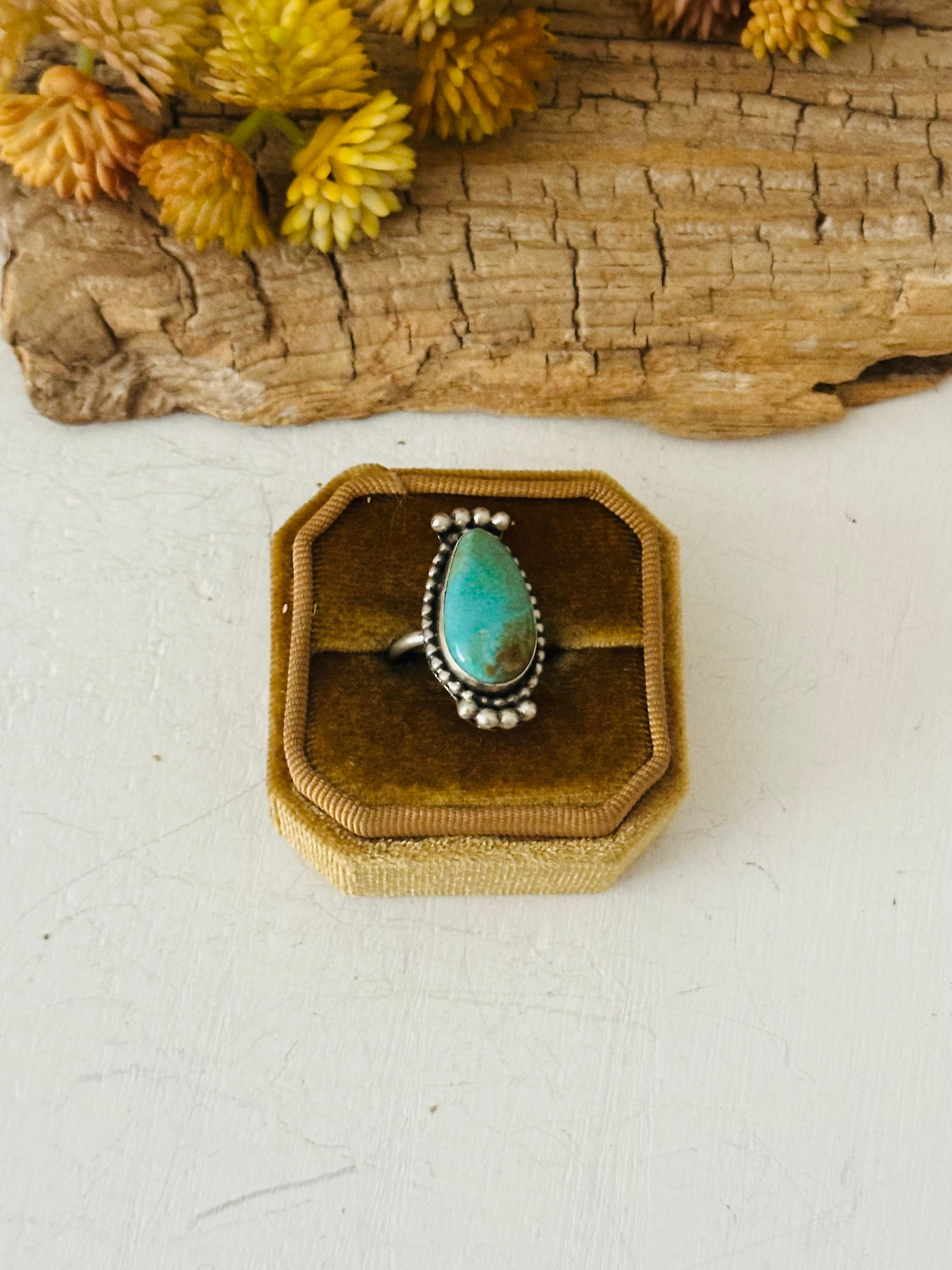 Navajo Made Turquoise & Sterling Silver Ring