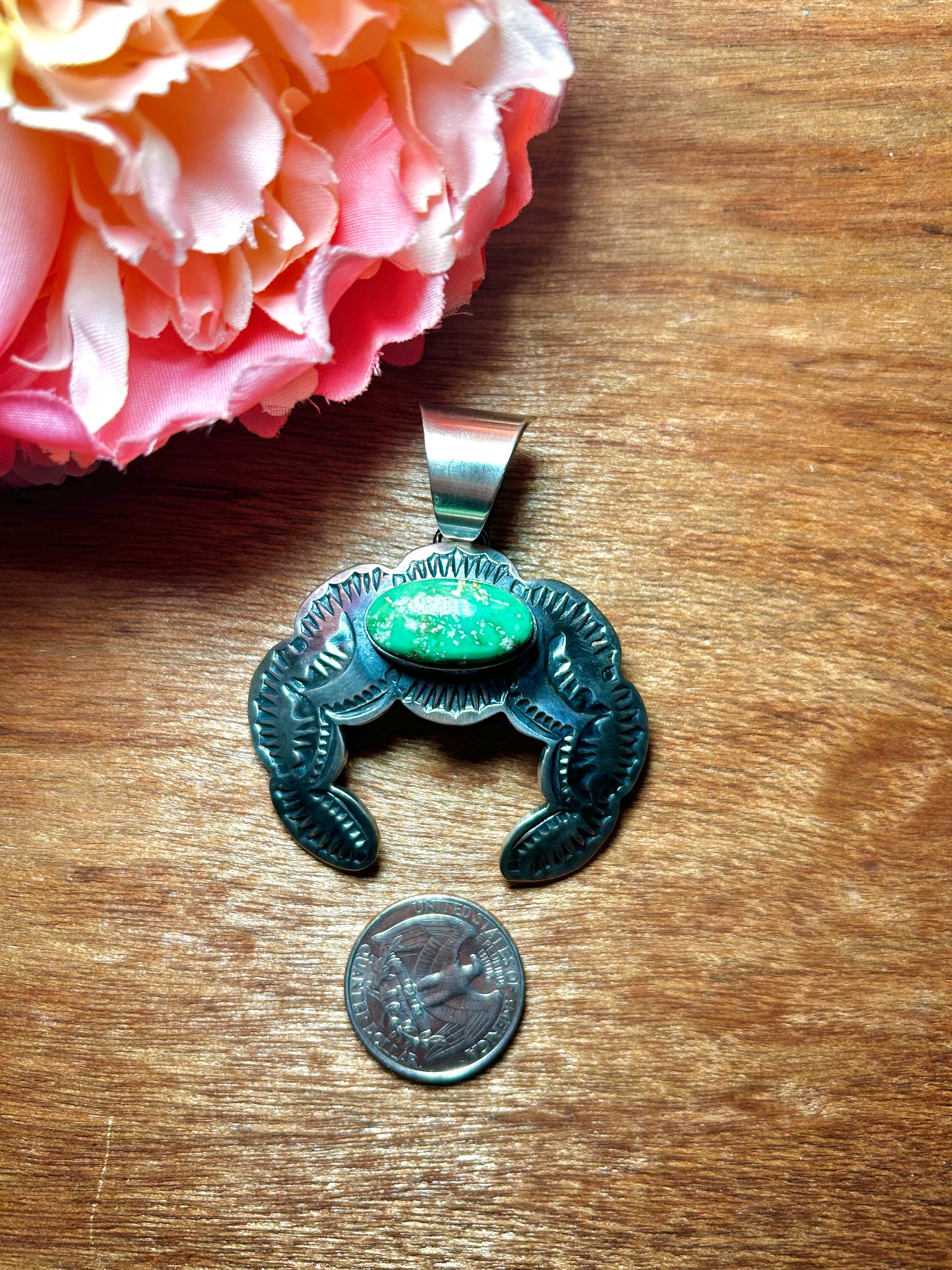 Chimney Butte Sonoran Gold & Sterling Silver Pendant