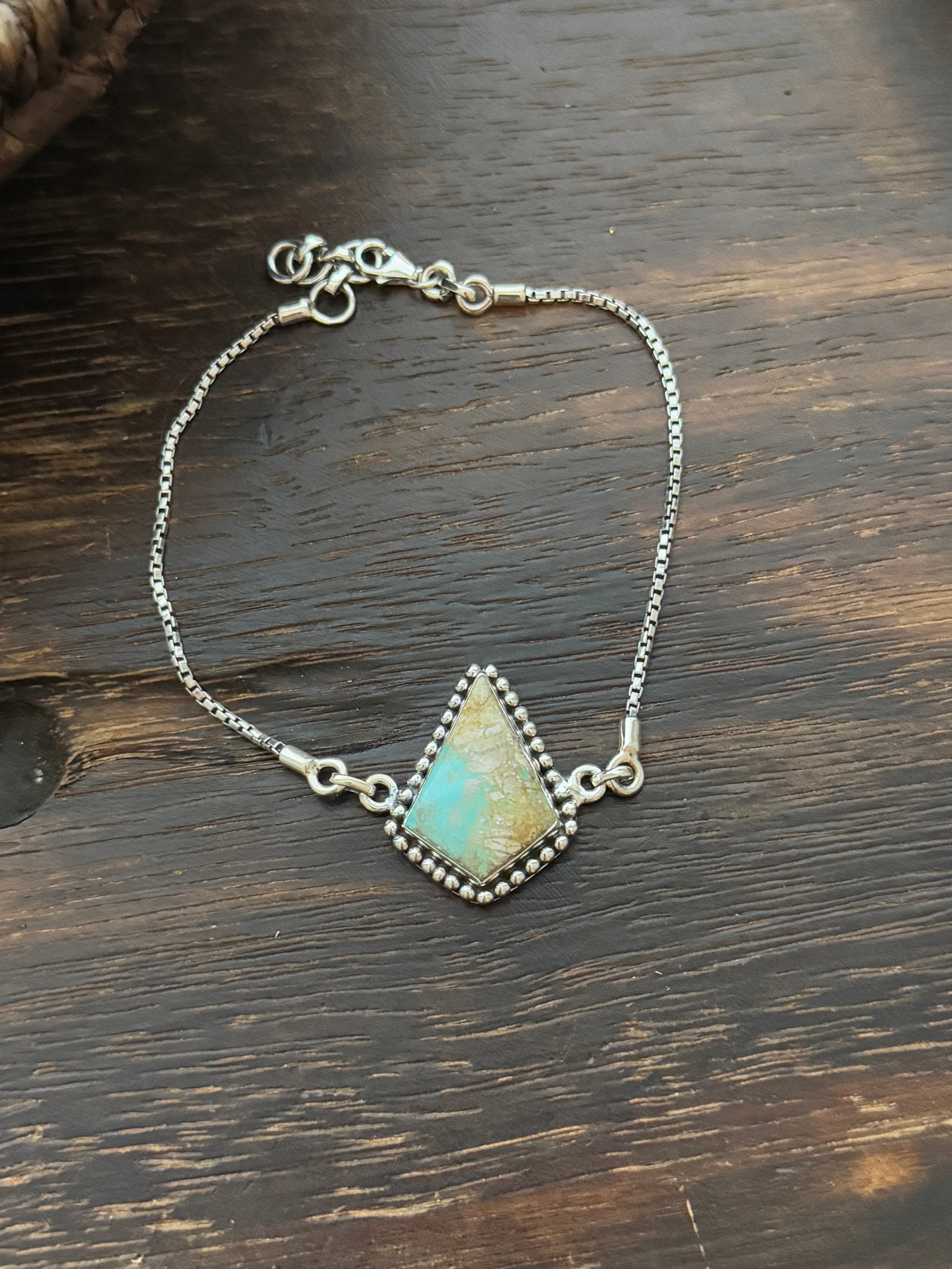 TTD Kingman Turquoise & Sterling Silver Bracelet